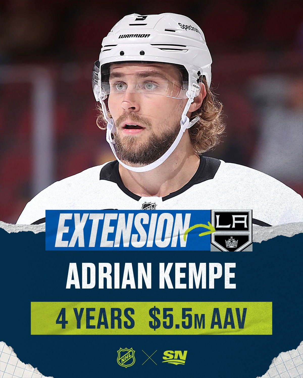 Sportsnet - The LA Kings are signing Adrian Kempe to a...