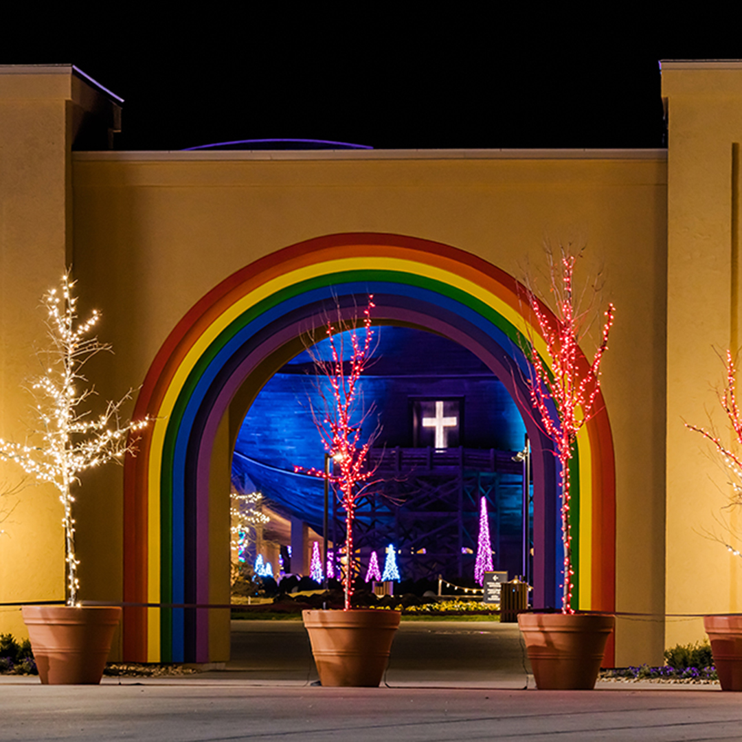 Ark Encounter - The Ark Encounter grounds are glowing with...