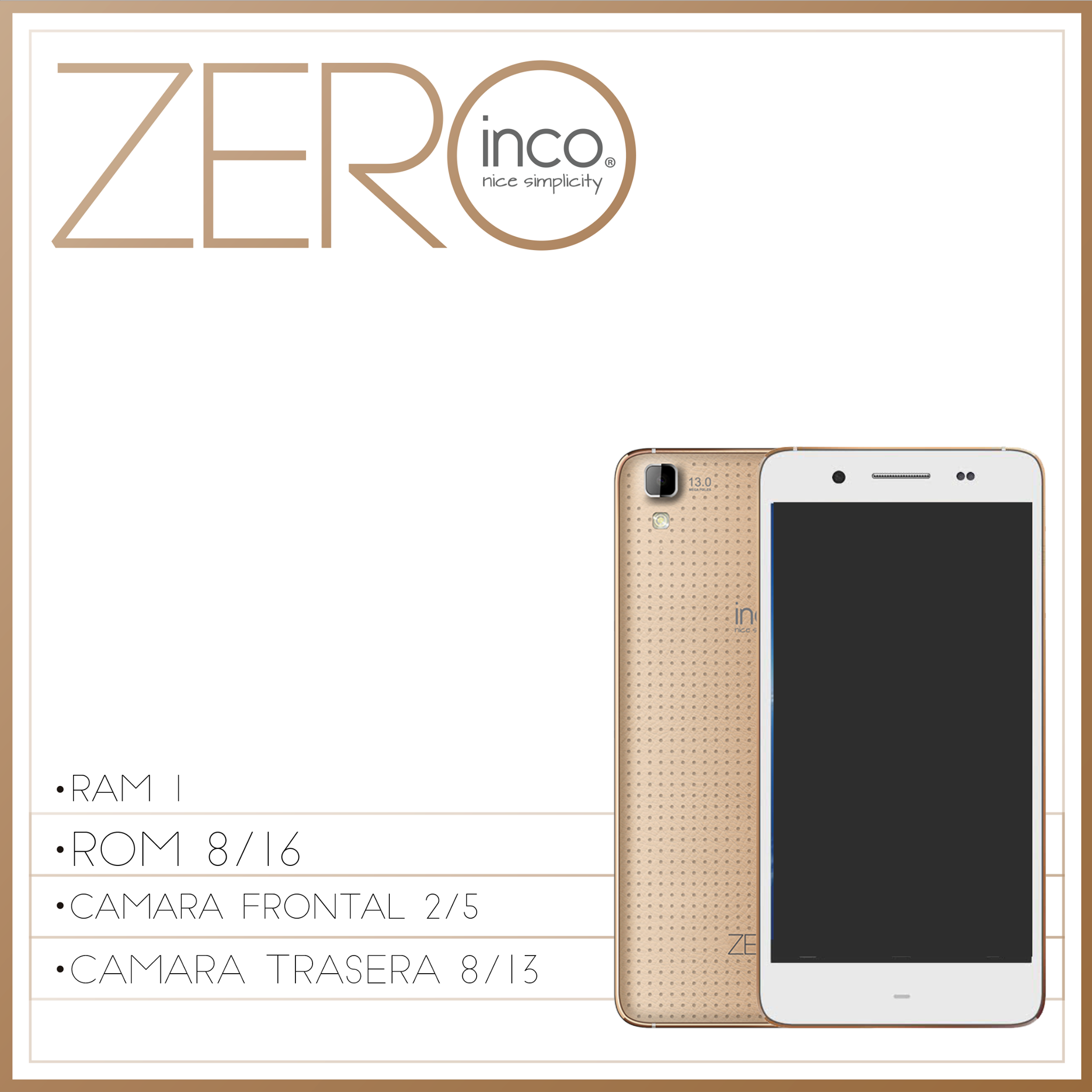 INCO - INCO ZERO Ligero, Elegante y Poderoso. Procesador Octa Core 1.4 ...