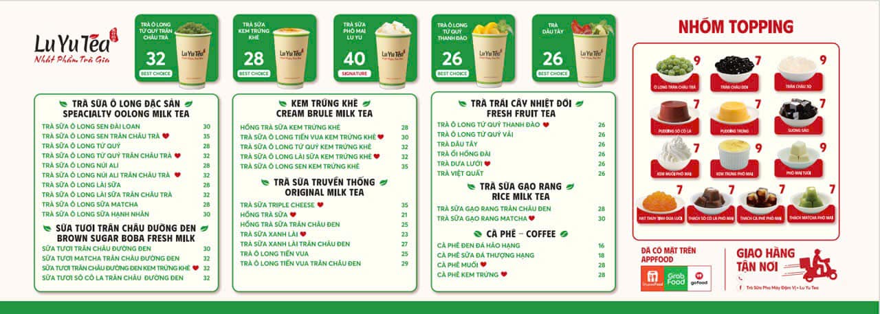 Lu Yu Tea -... - Lu Yu Tea - Trà Sữa Đài Loan Pha Máy Đậm Vị