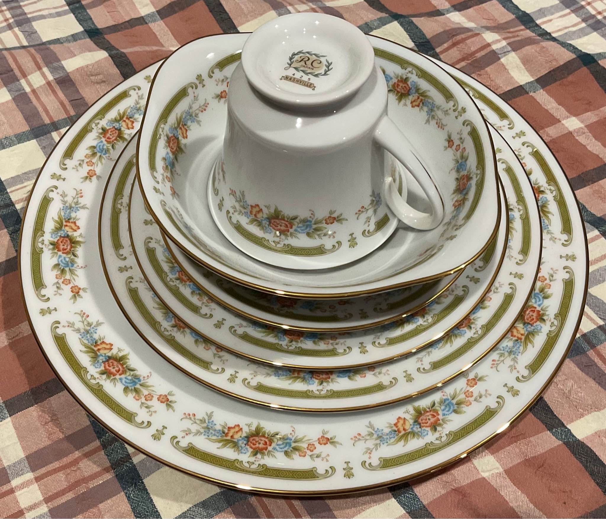 Vintage 36pc very rare Noritake RC Japan 425 Nashville porcelain