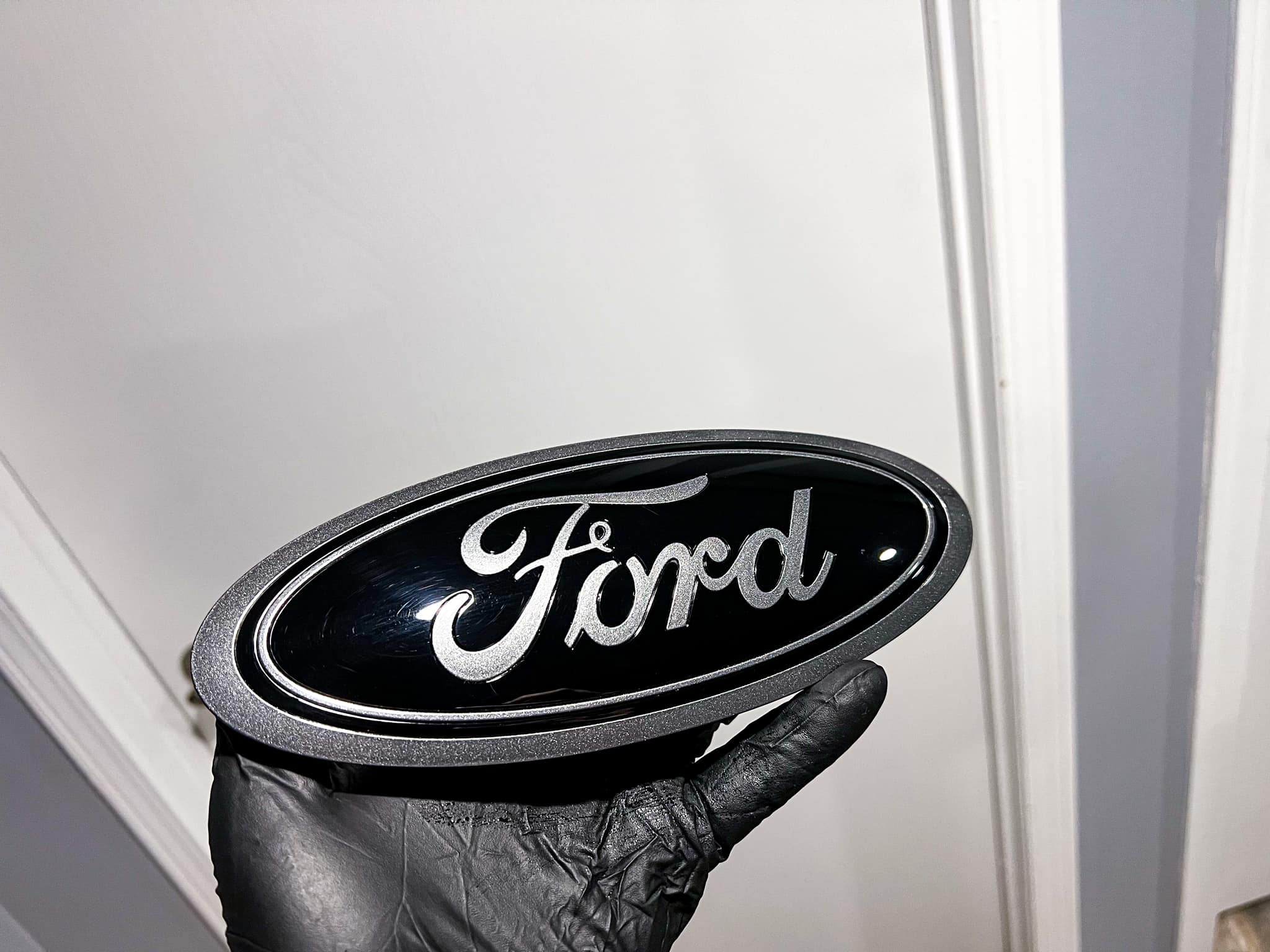 5 Grille Badge Emblem Billet Mad Max Logo Matte Black Powder