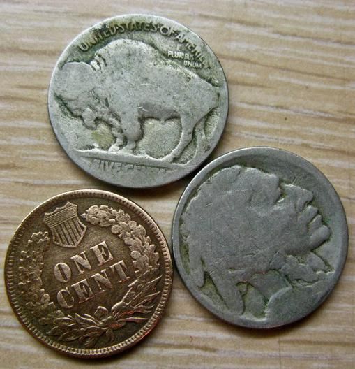 BUFFALO INDIAN HEAD NICKEL LOT COINS WITH DATES(6
