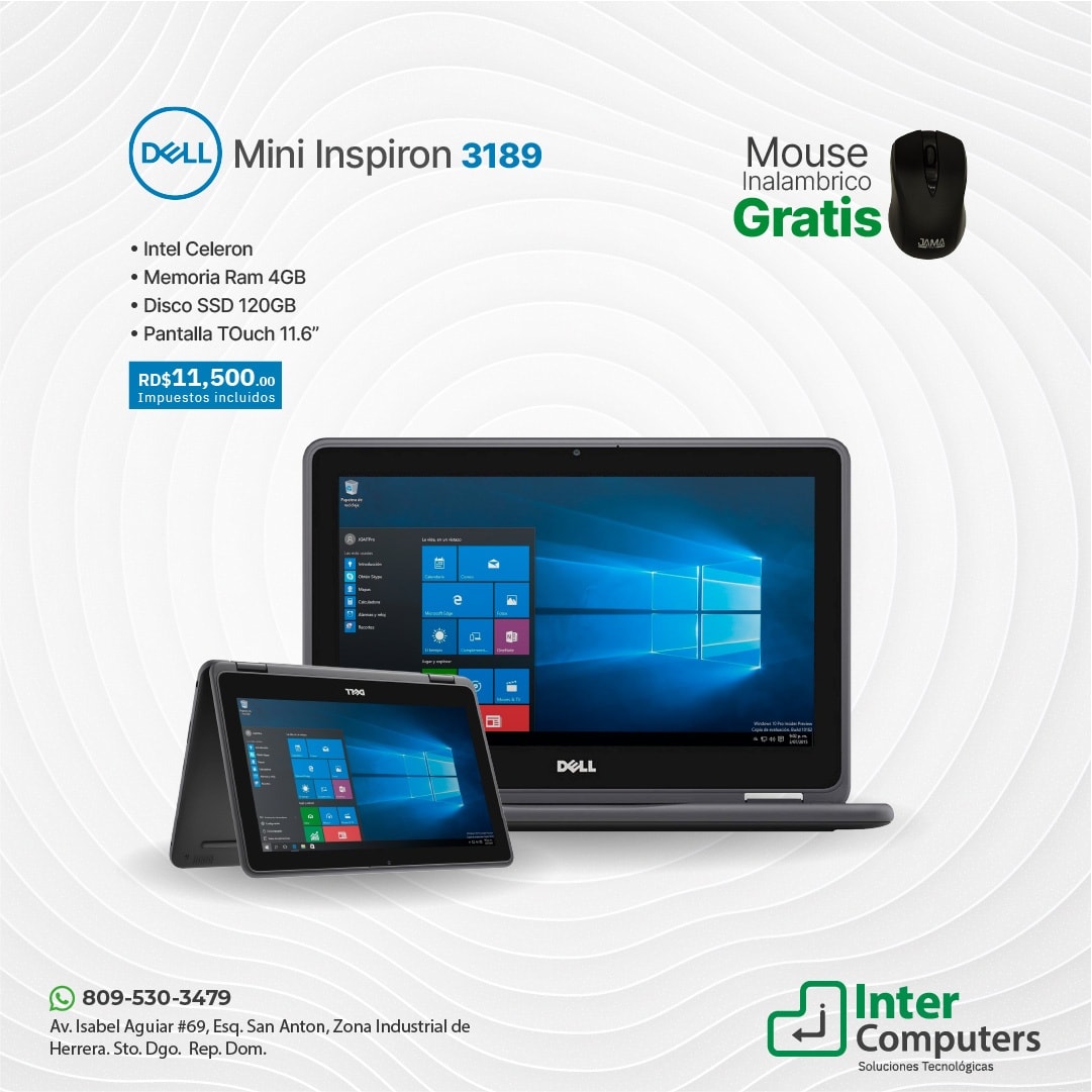 Inter Computers - Mini laptop dell 2 en 1, la puedes... | Facebook