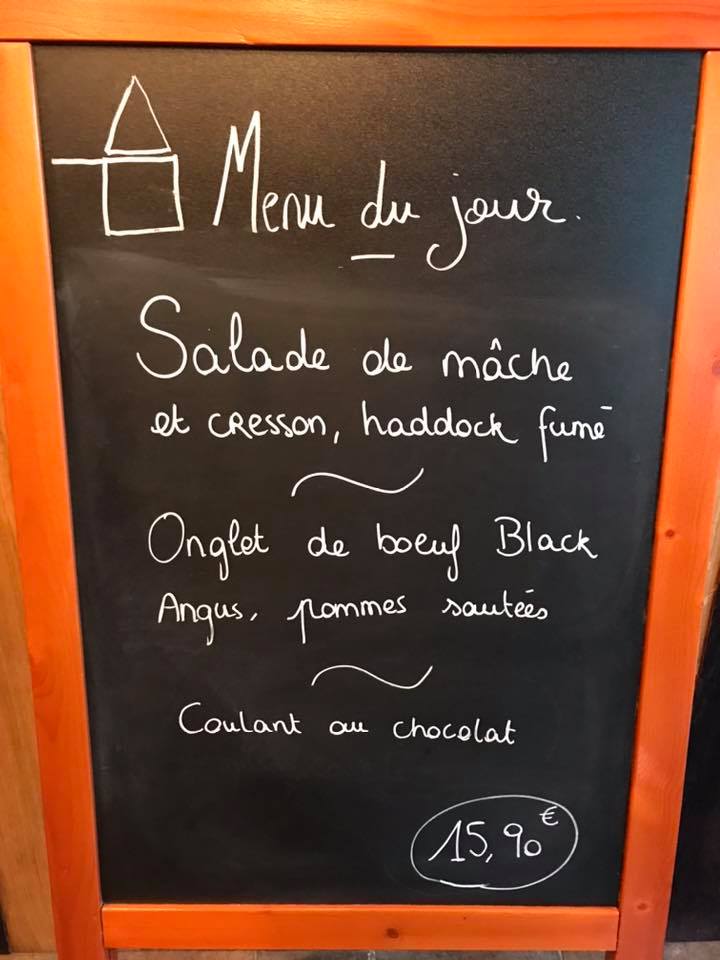 Maison Colbert - Voici le menu du jour proposé par le...