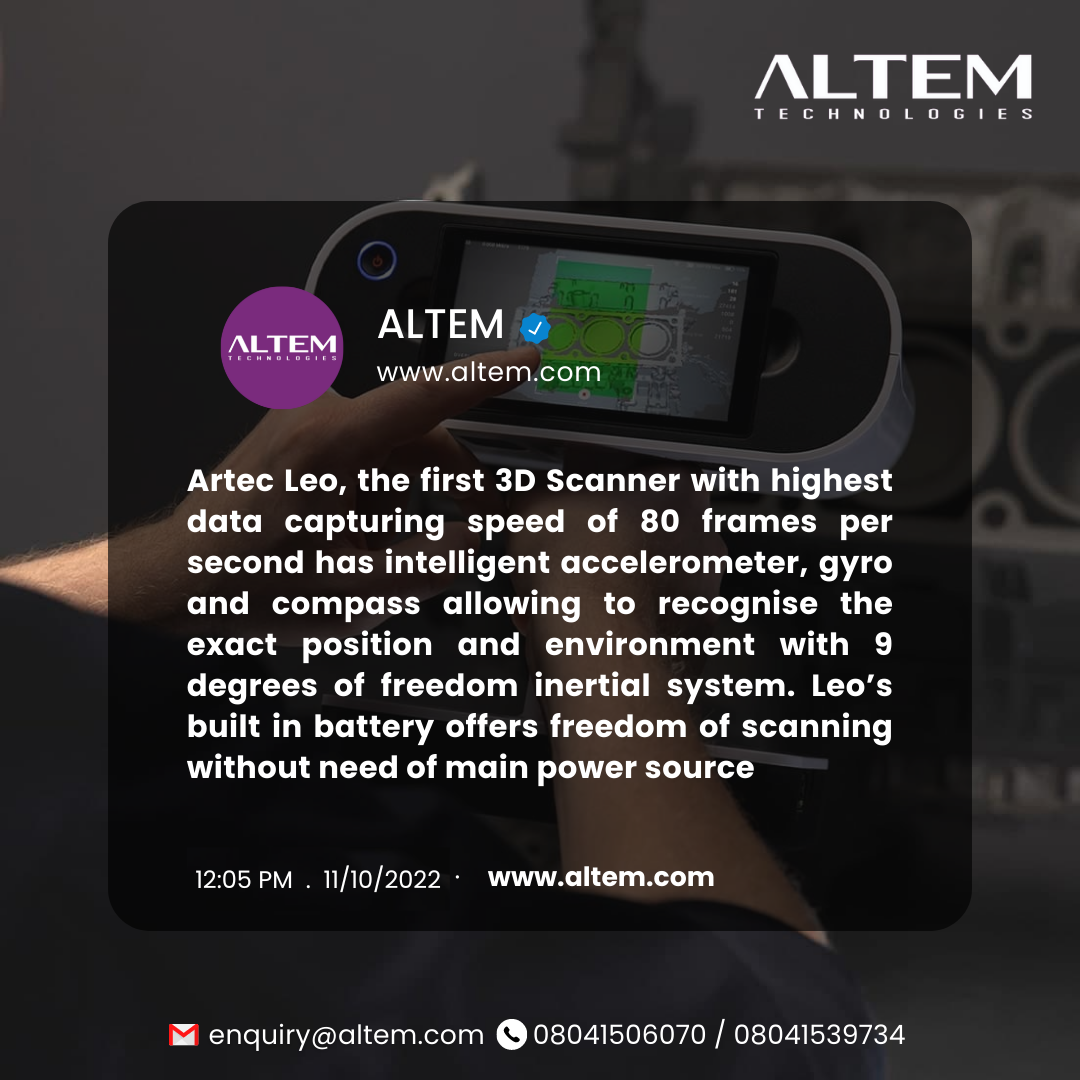 ALTEM - Artec Leo is a major industry milestone... | Facebook
