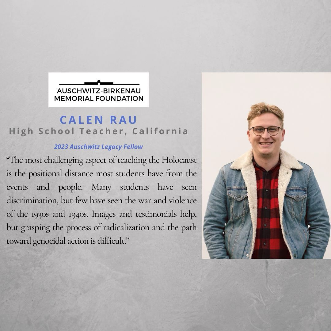 ABMF - Meet Calen Rau, one of our 2023 #Auschwitz Legacy Fellows. Calen ...