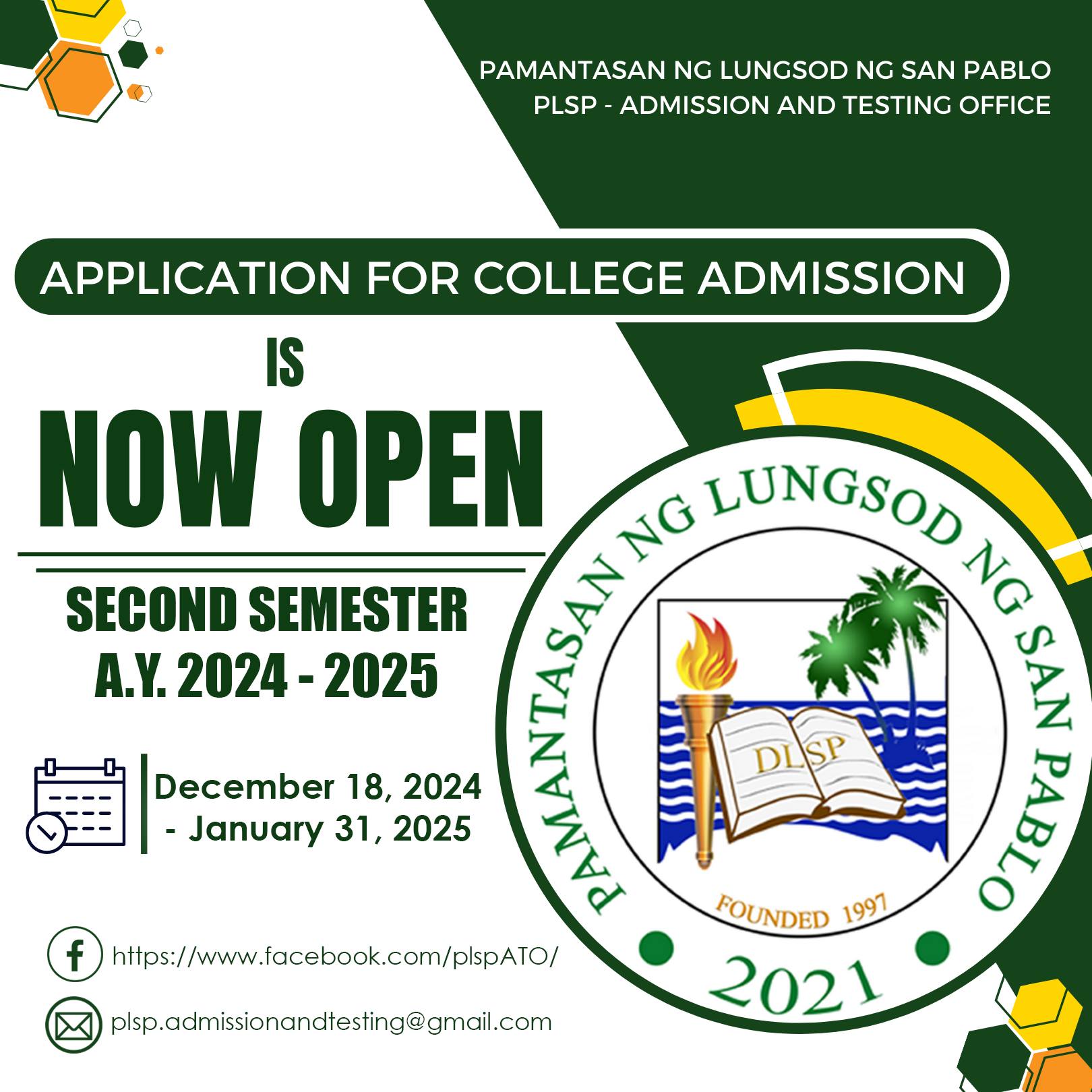 Pamantasan ng Lungsod ng San Pablo | Facebook