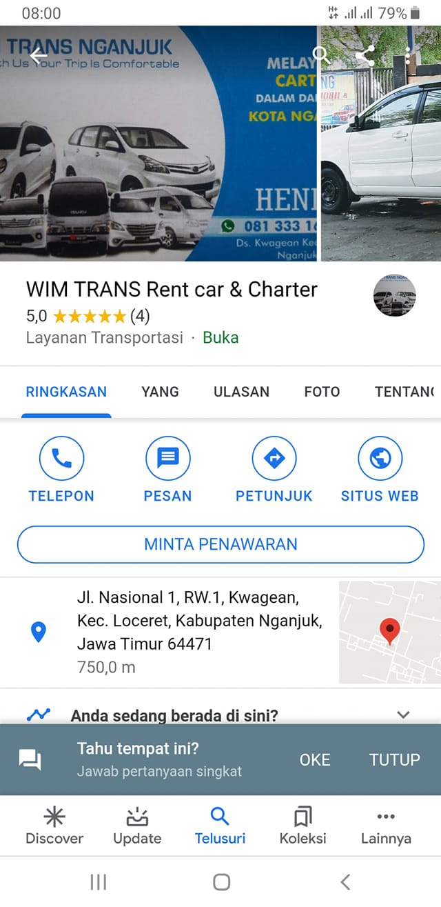 WIM TRANS Rent Car & Charter | Nganjuk