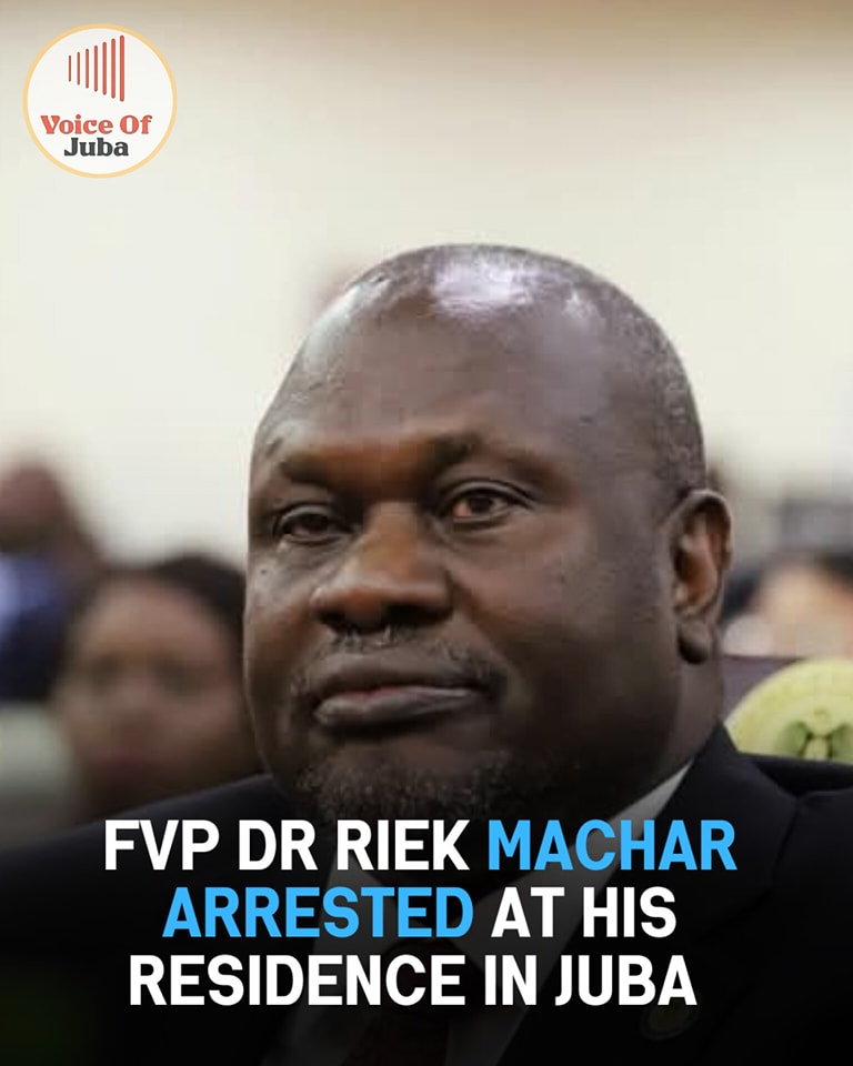 Voice - #BREAKING First Vice President Dr. Riek Machar has accepted ...
