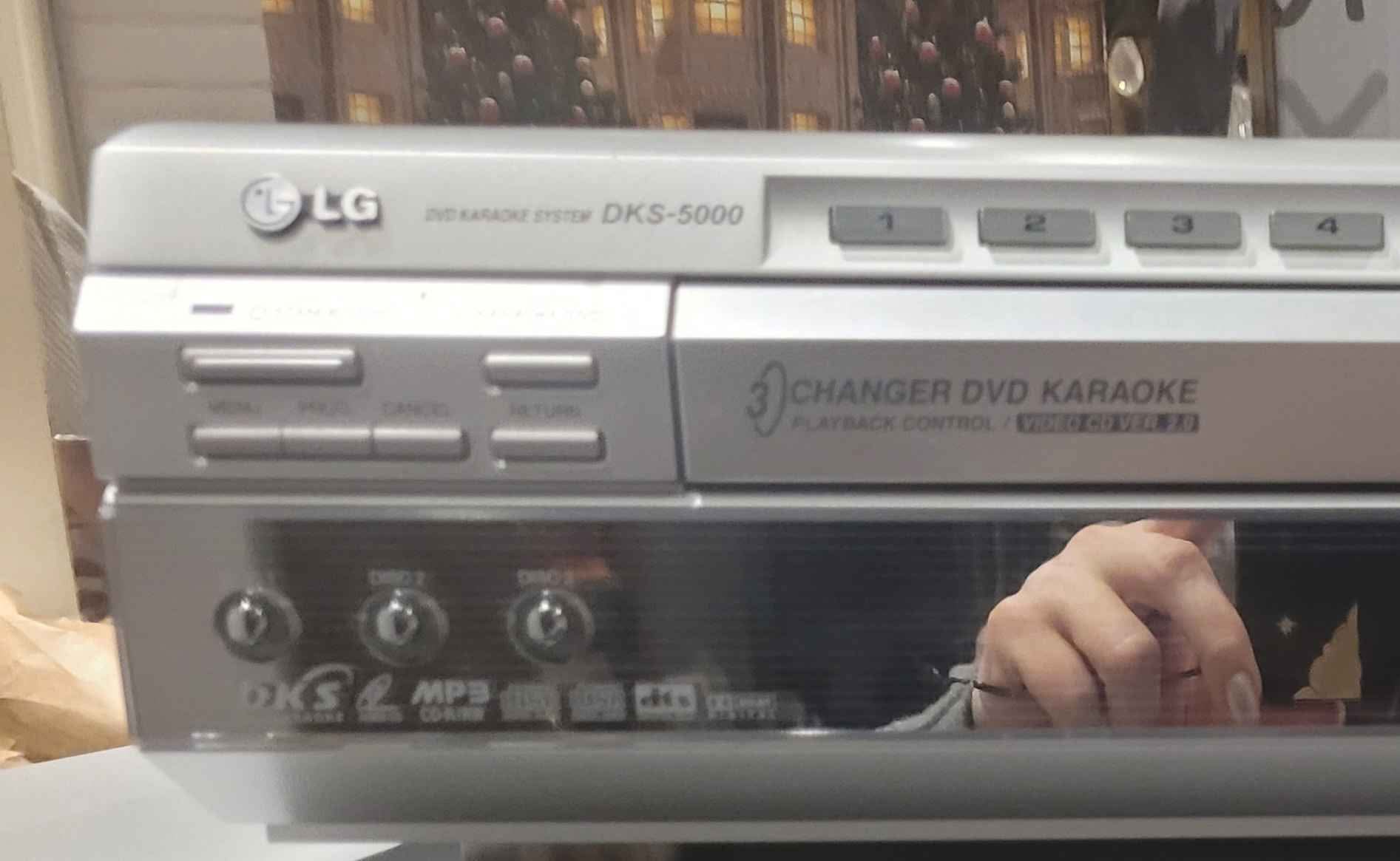 13-inch TV with DVD and karaoke controls