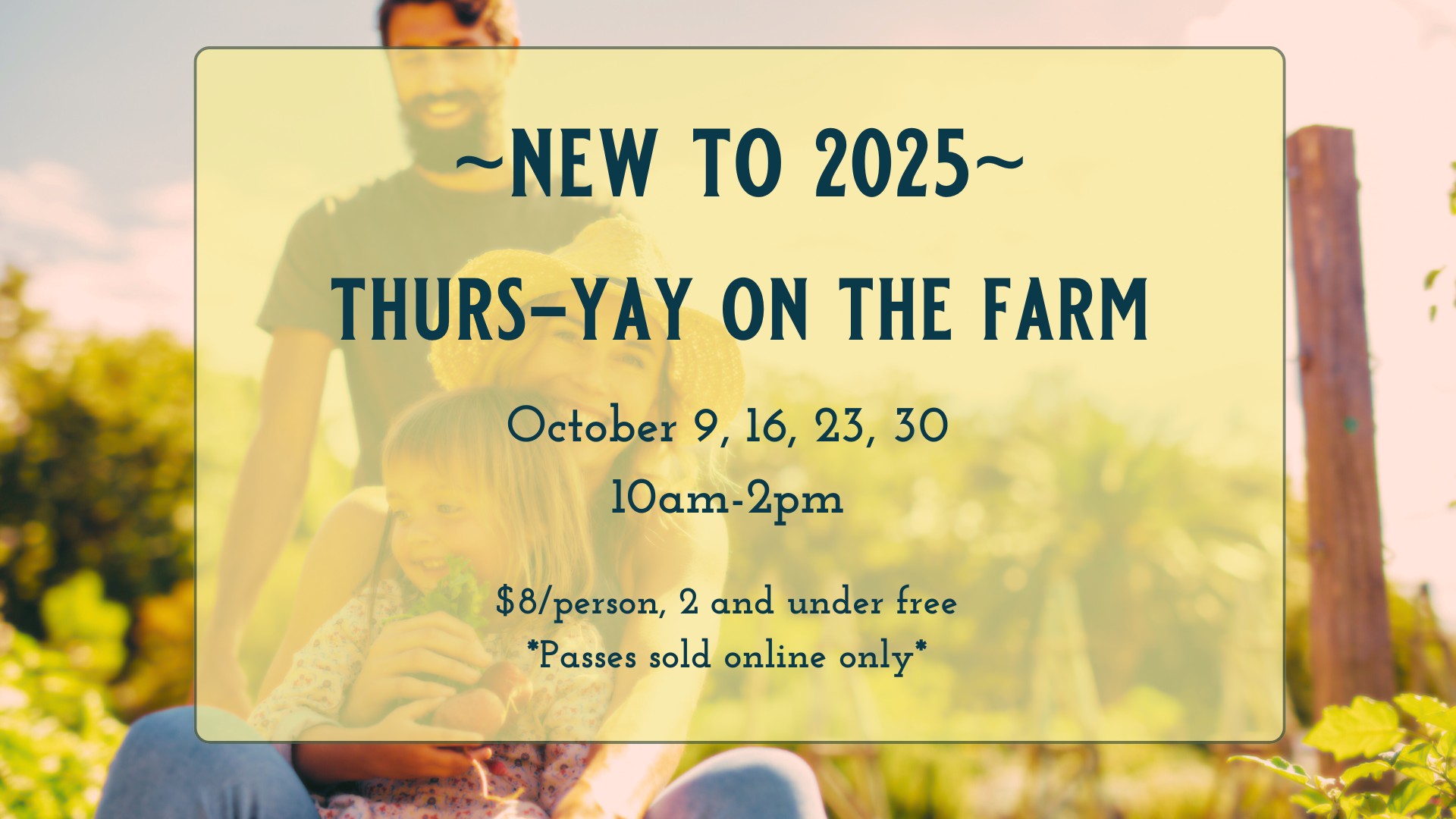 ThursYAY on the Farm at Hidden Rivers Farm