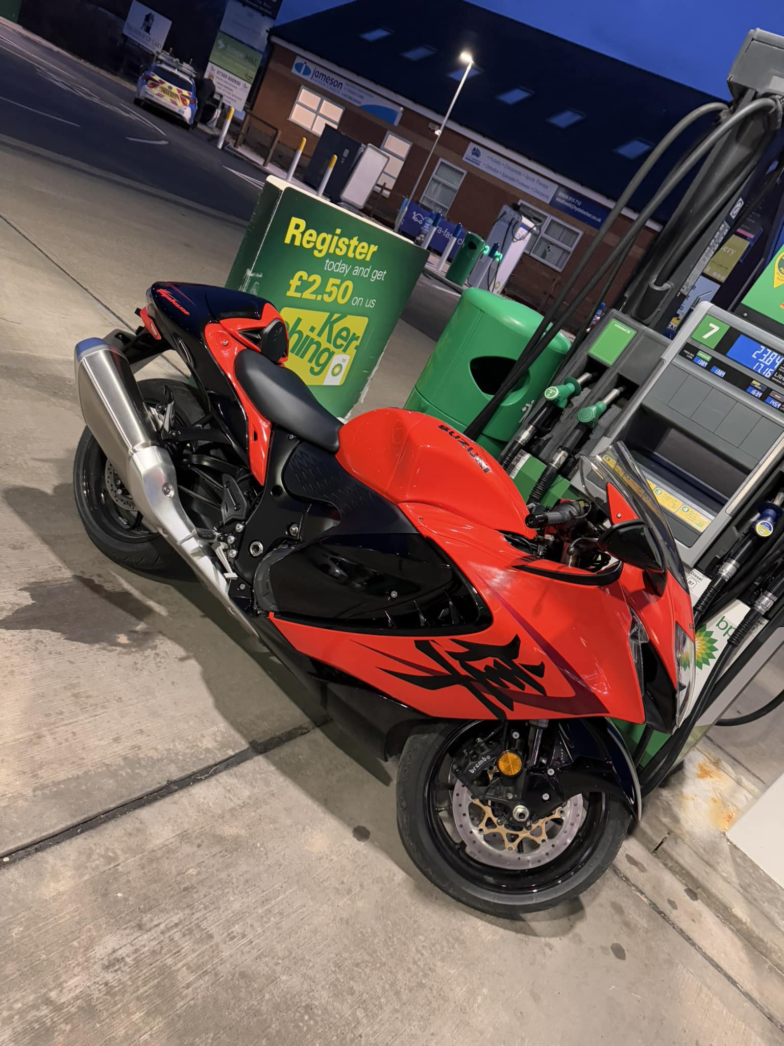 First ride on my new Hayabusa motorcycle