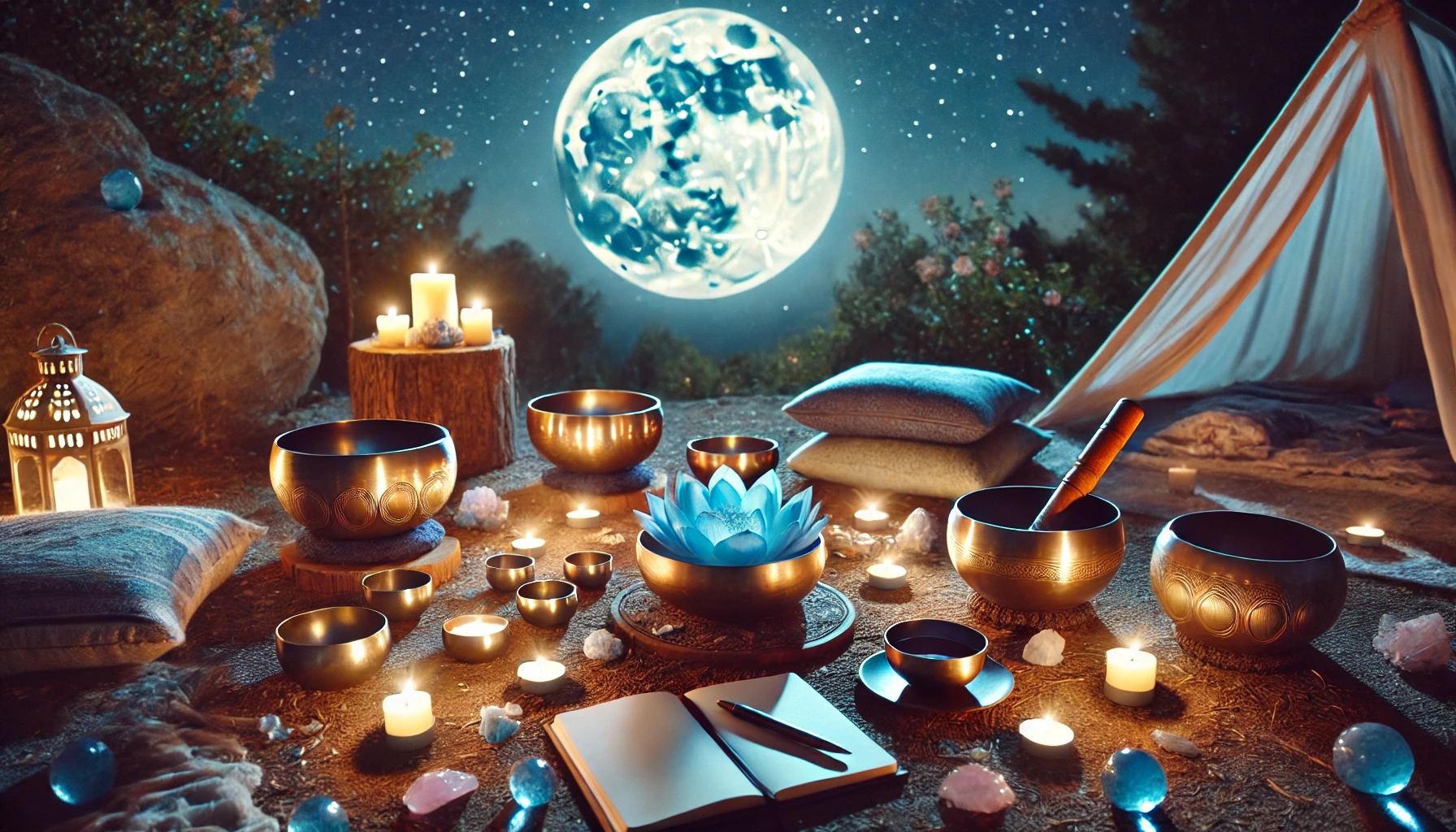 Under the Full Moon: Sound Bath, Journaling & Tea Ceremony