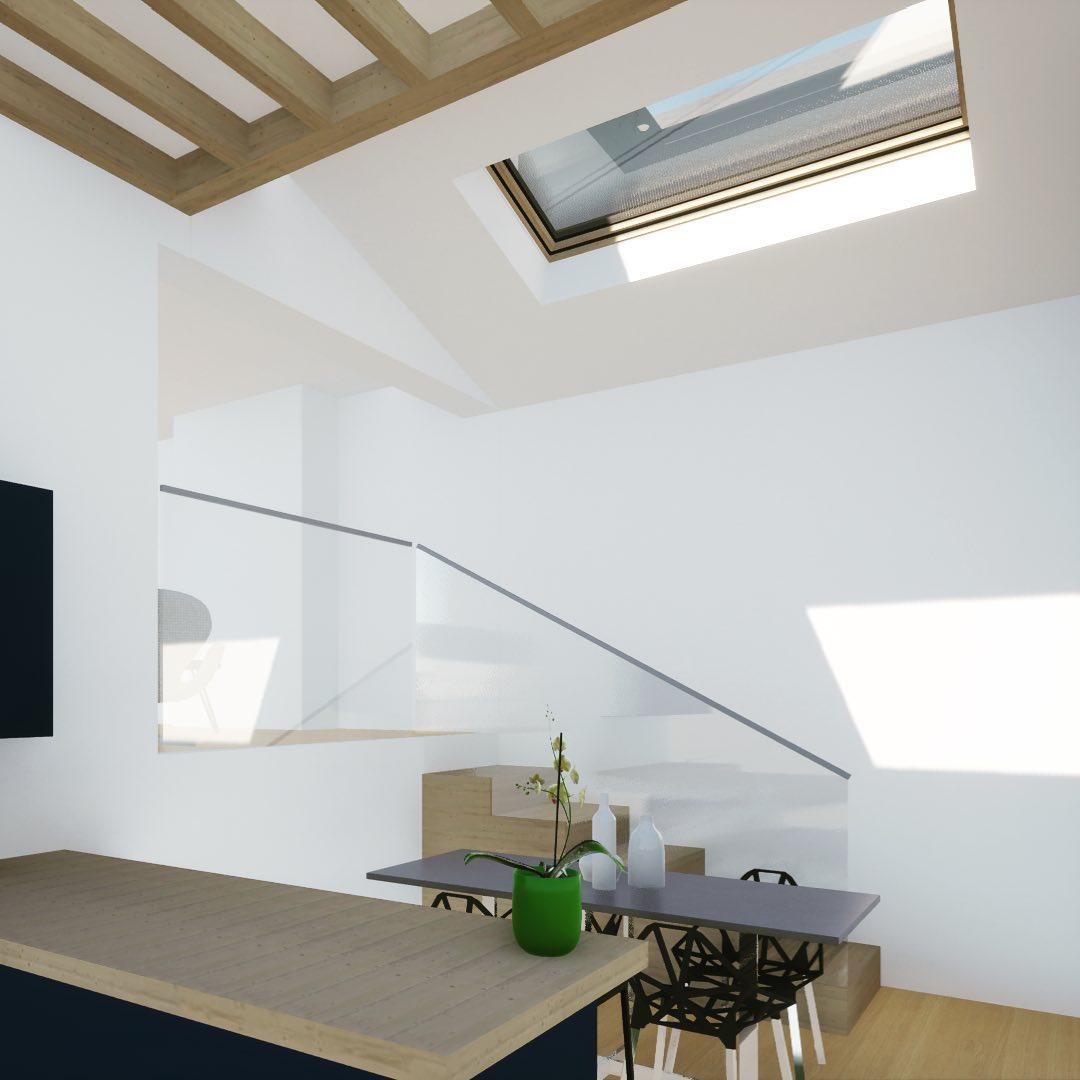New design for a split level... - Simon Knight Architects