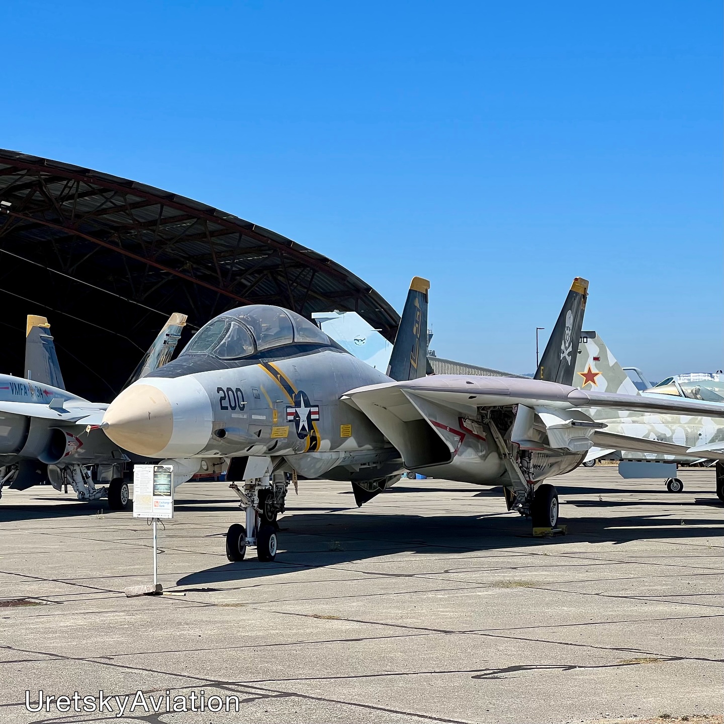 F-14 Tomcat on display at the Pacific Coast Air Museum