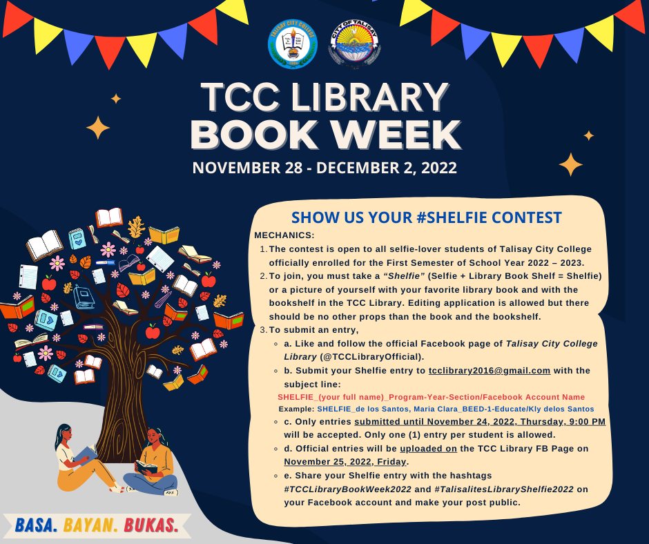 SHOW US YOUR ＃SHELFIE... - Talisay City College Library | Facebook
