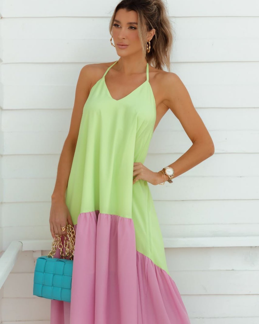 Luma Store - New Colors 💚💜 Um vestido fluido e arrasador!!... | Facebook