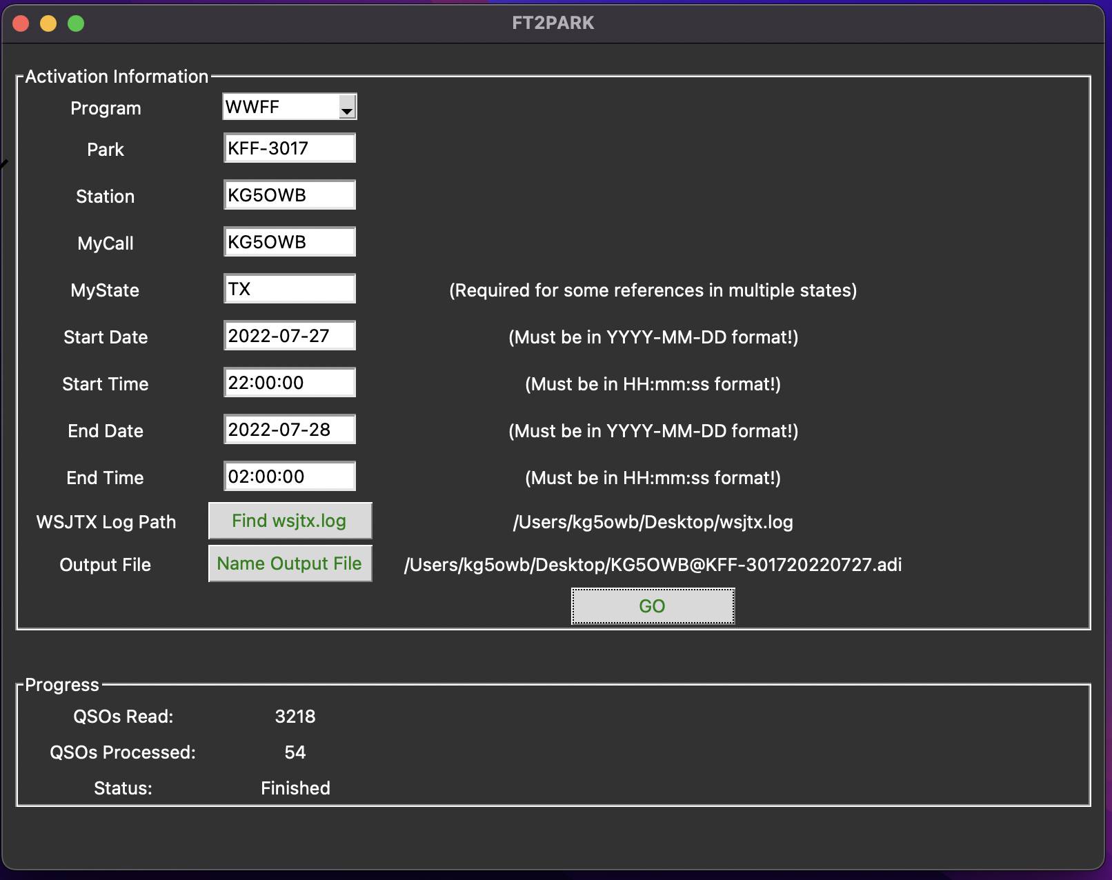 HAM RADIO | WSJTX log file export | Facebook