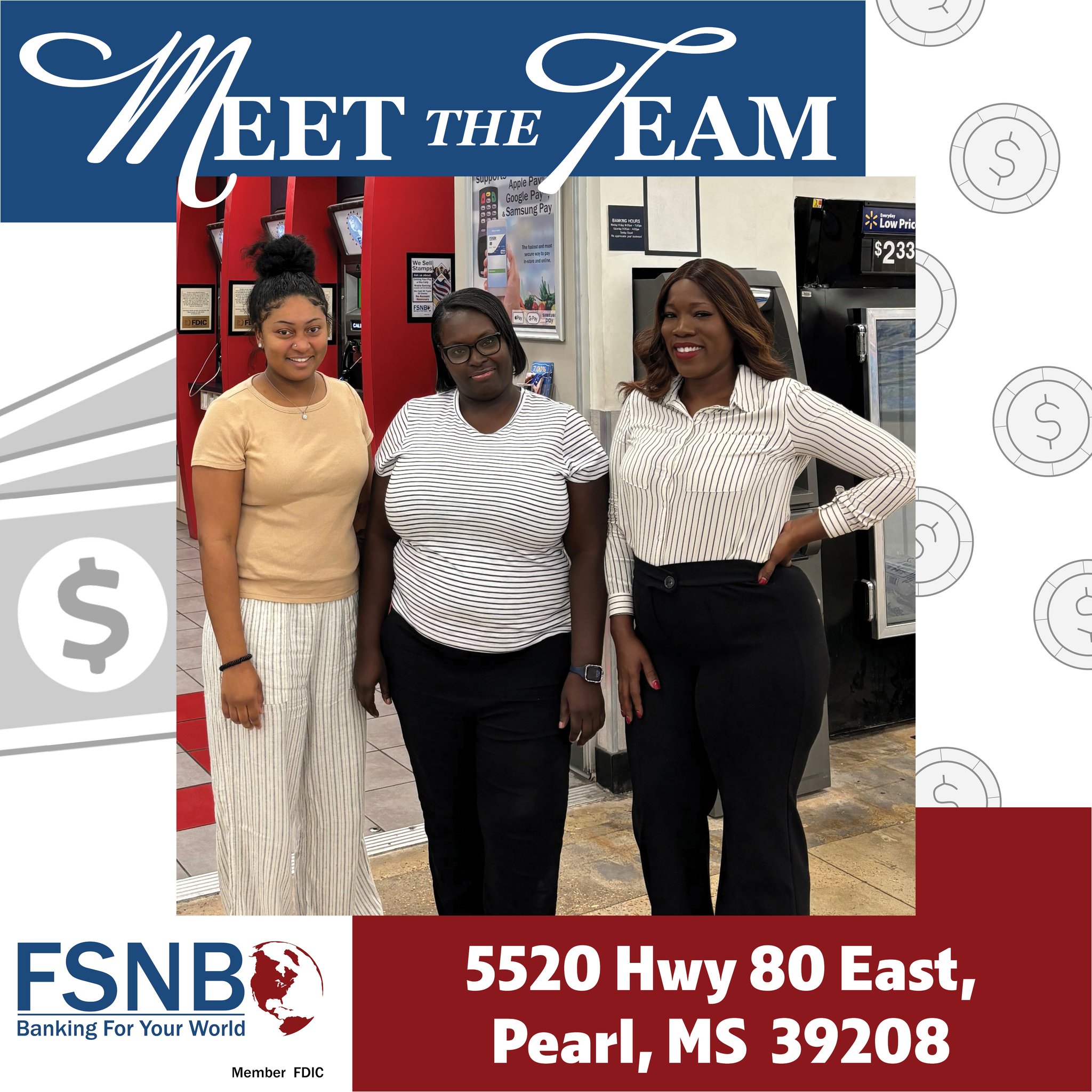 FSNB - Say hello to the friendly faces at our Pearl... | Facebook