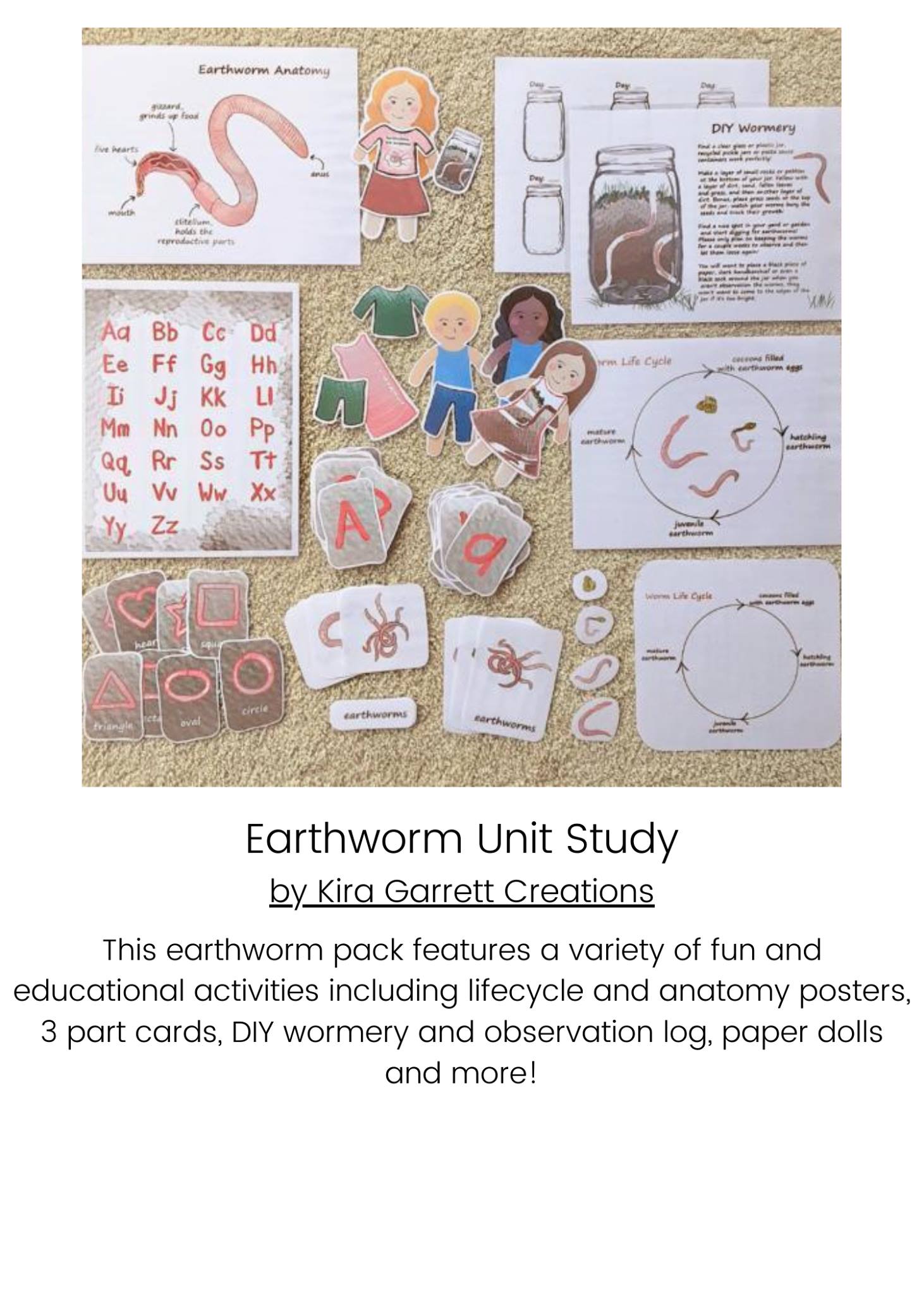 This earthworm unit study from... - Living Montessori Now