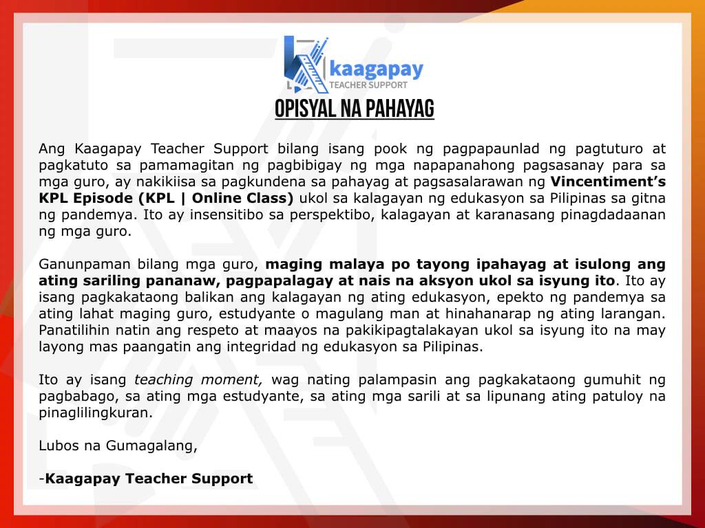 Para Sa Aming Mga Minamahal Iginagalang Kaagapay Teacher Support Facebook
