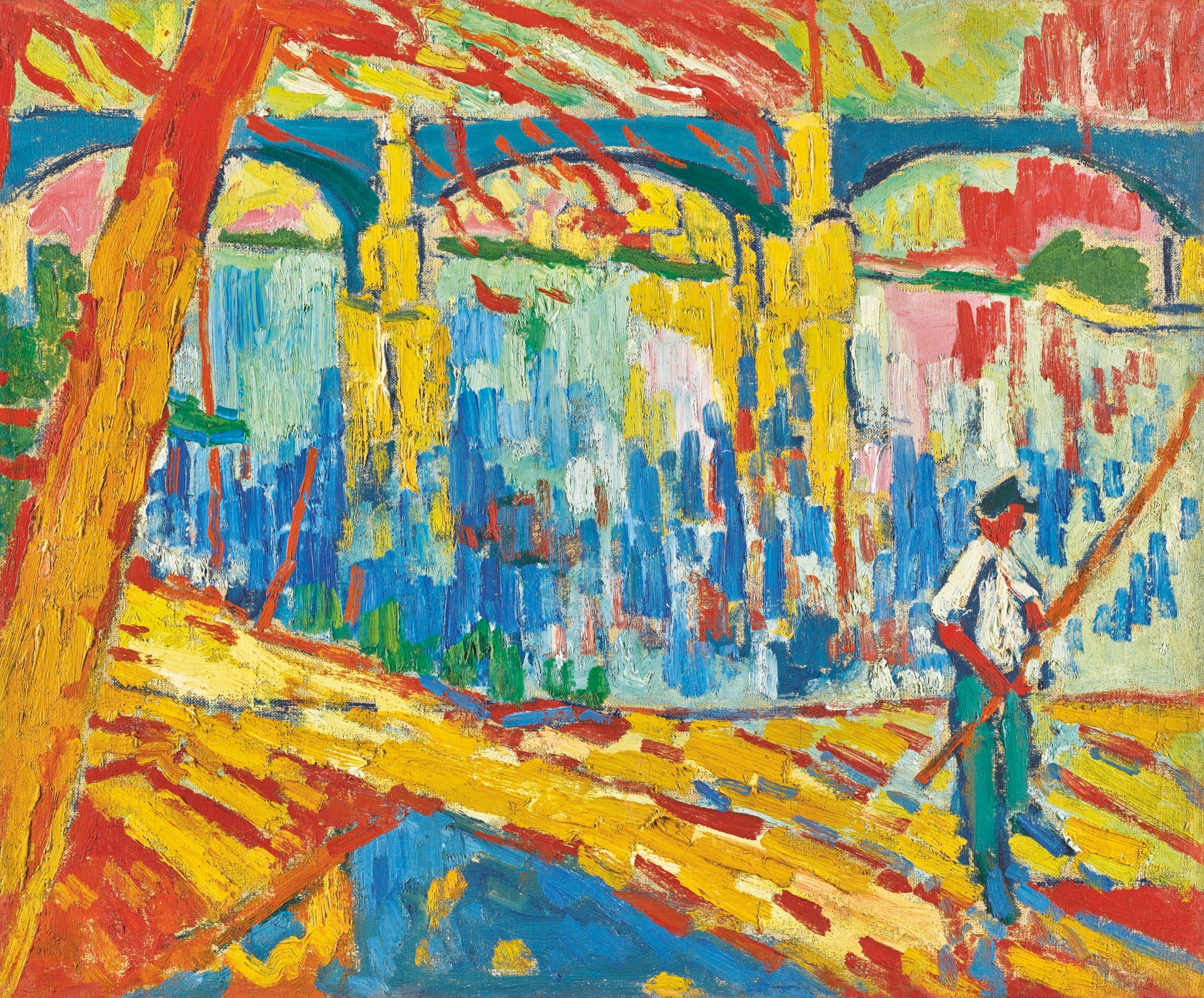 Maurice de Vlaminck's painting The Bridge on the Seine at Chatou