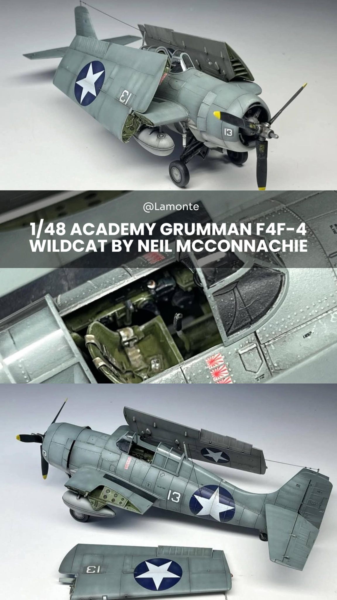 Grumman F6F Hellcat model from Lindberg kit