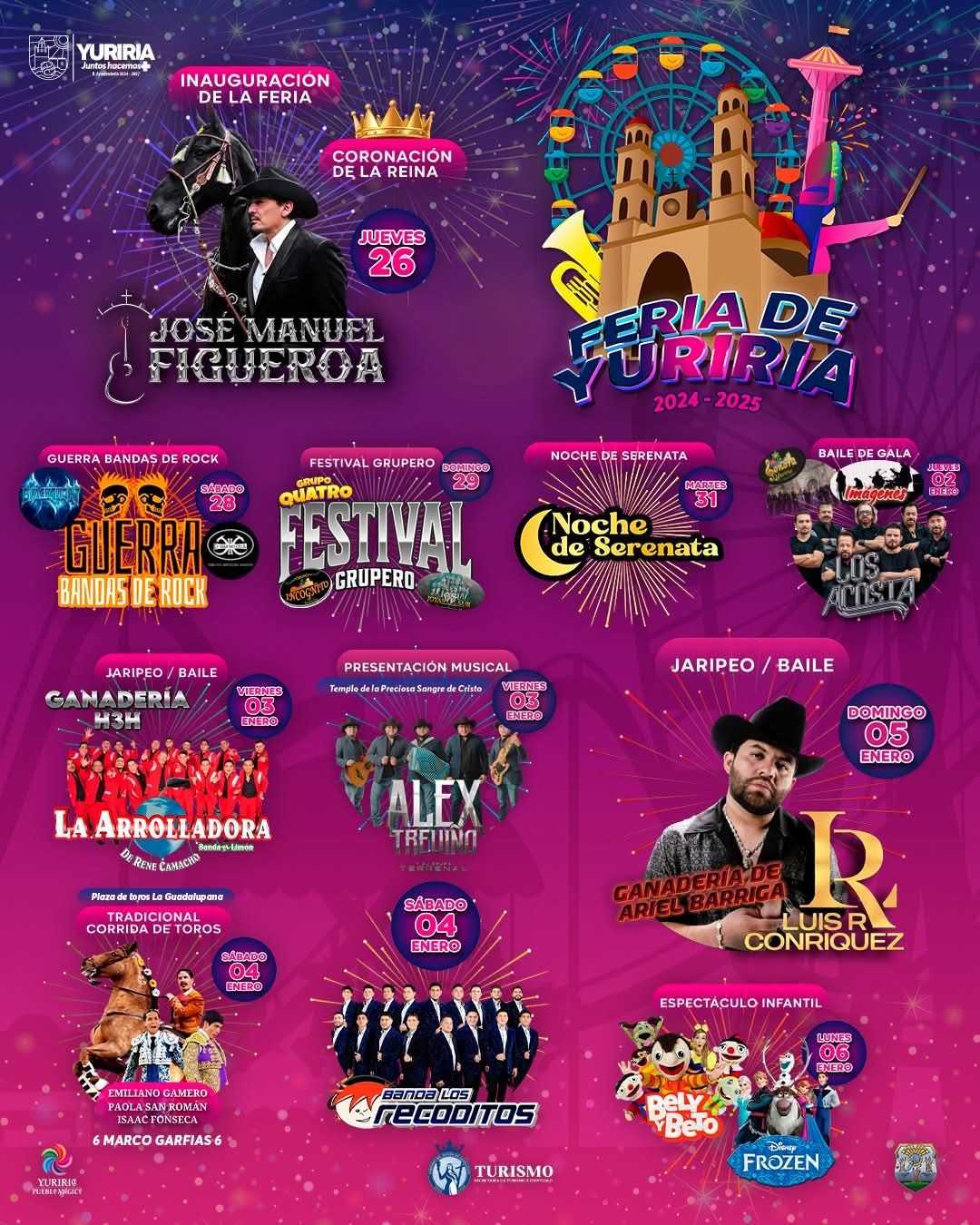 Dónde - 🎉🎶🎆🎡¡Yuriria, Guanajuato, aquí esta la cartelera artística para ...