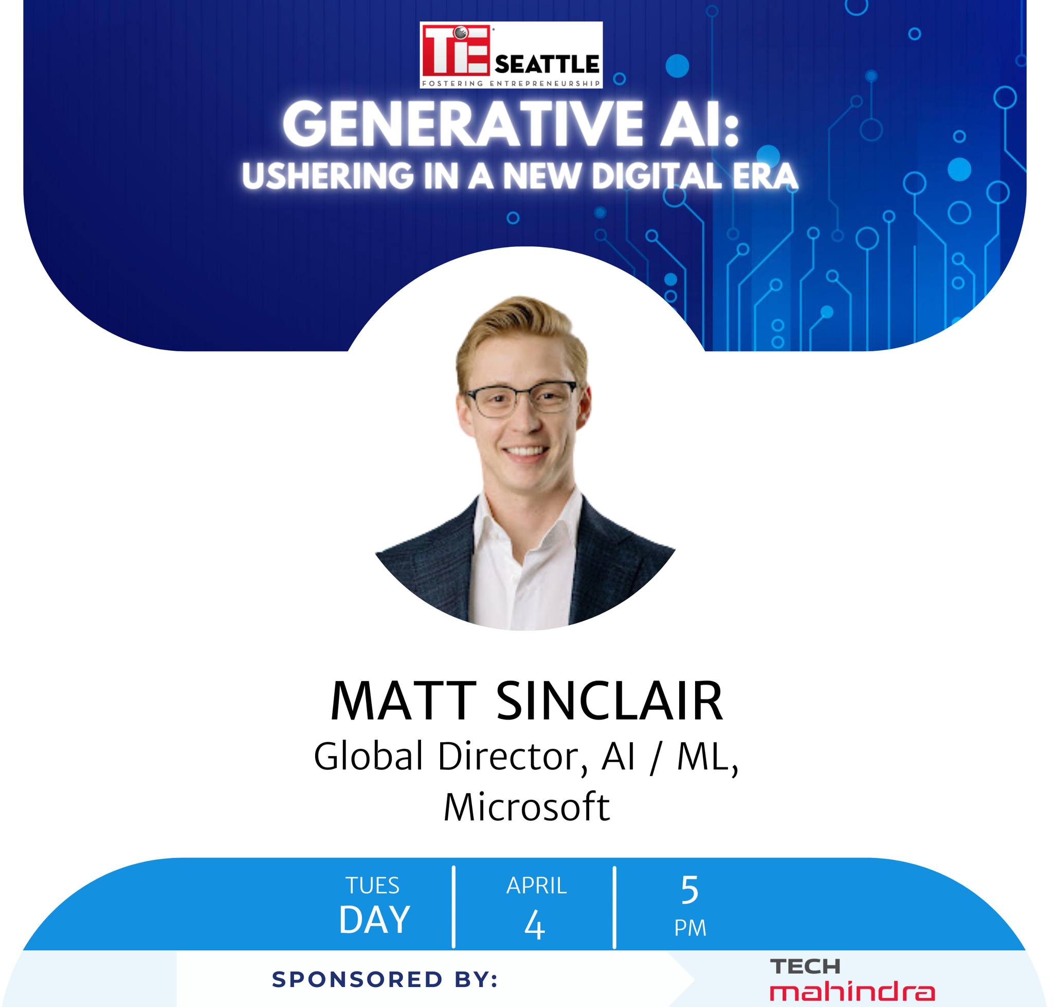 TiE - We are thrilled to have Matt Sinclair on the Generative Ai ...