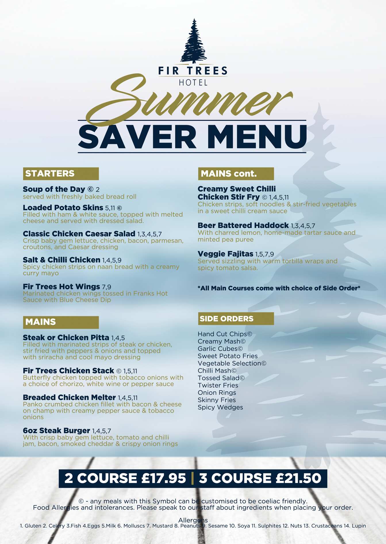 NEW MENU Our new Summer Saver... - The Fir Trees Hotel | Facebook