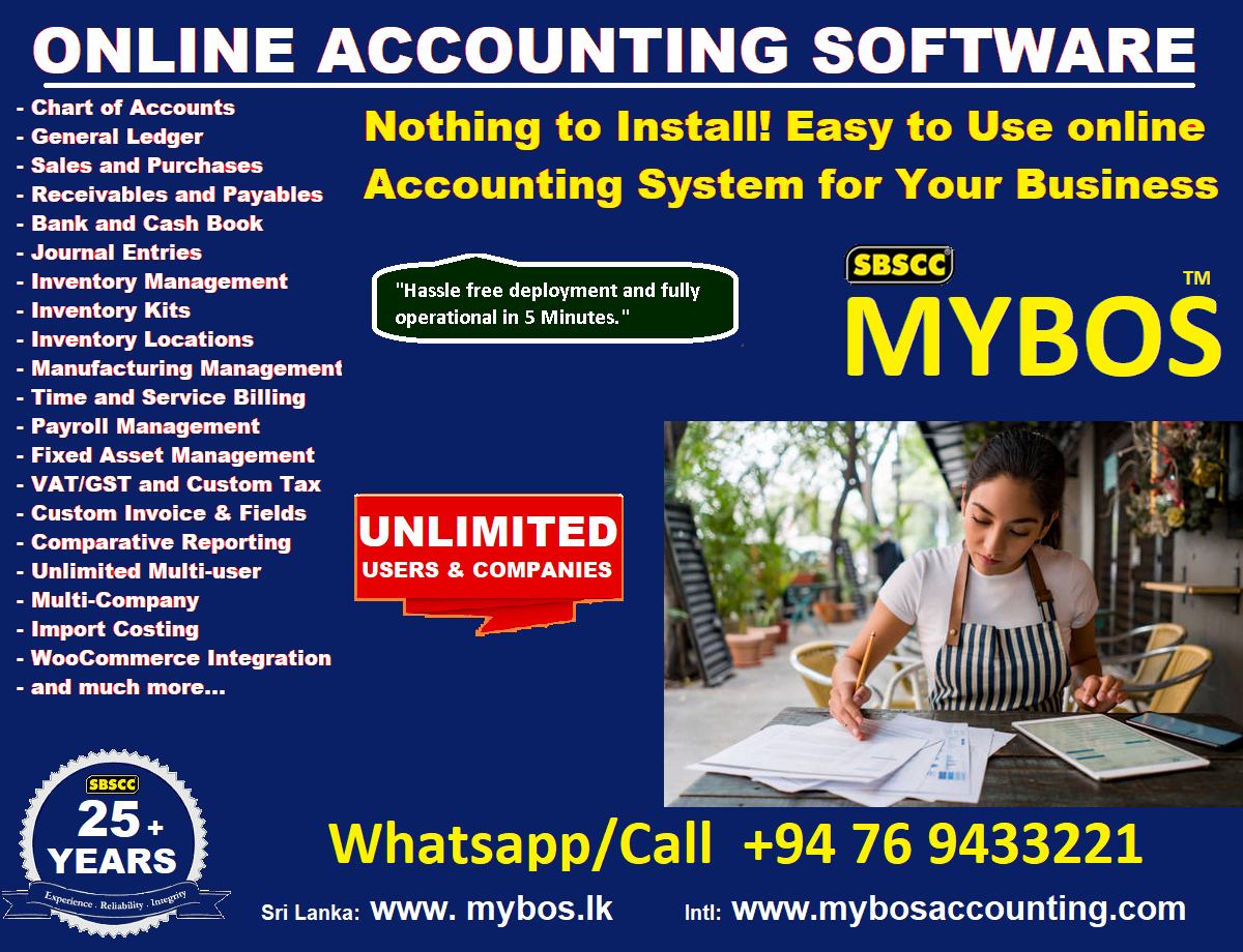 MYBOS CLOUD ACCOUNTING SOFTWARE | Colombo