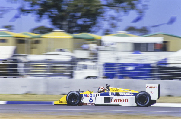 Nelson Piquet at Williams FW11B Honda turbo - Suzuka/Japanese