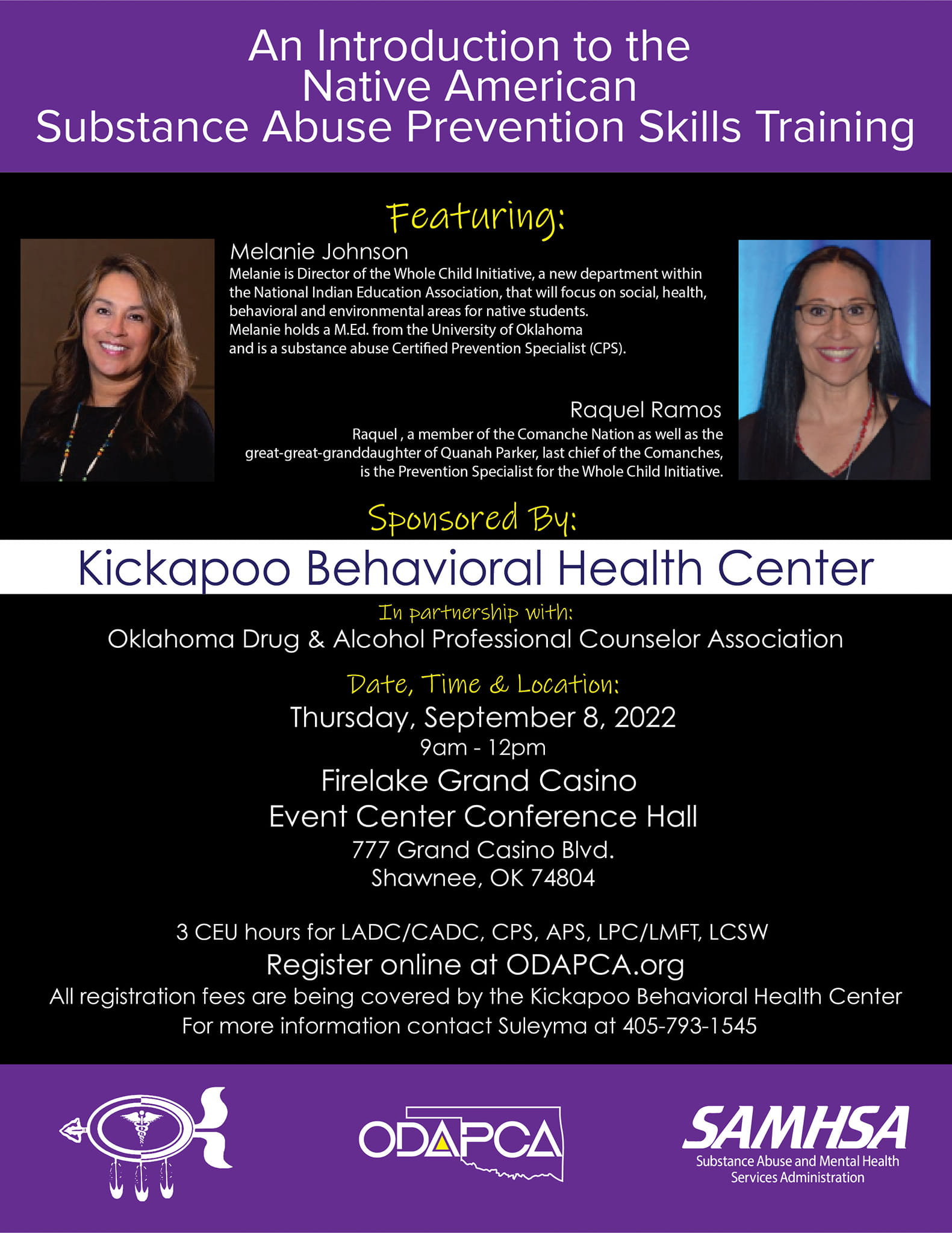 Odapca - Free CEU's!!! Join ODAPCA & the Kickapoo... | Facebook