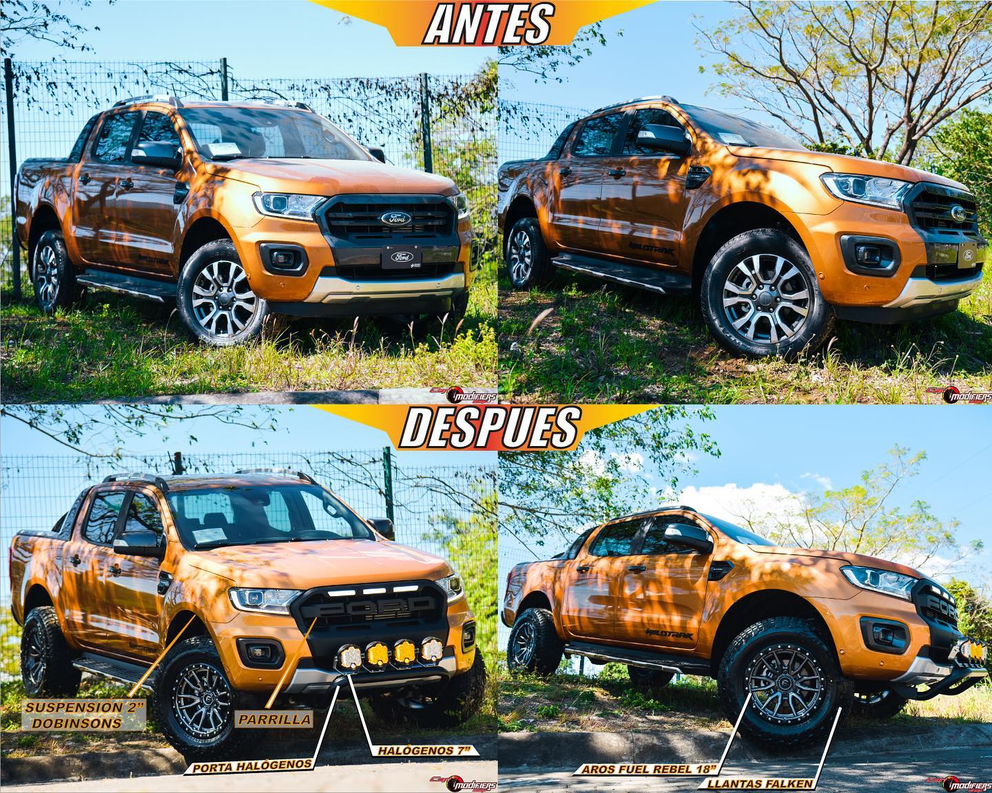 ‼️ANTES & DESPUÉS‼️ • 🚜FORD RANGER... - Car Modifiers Shop