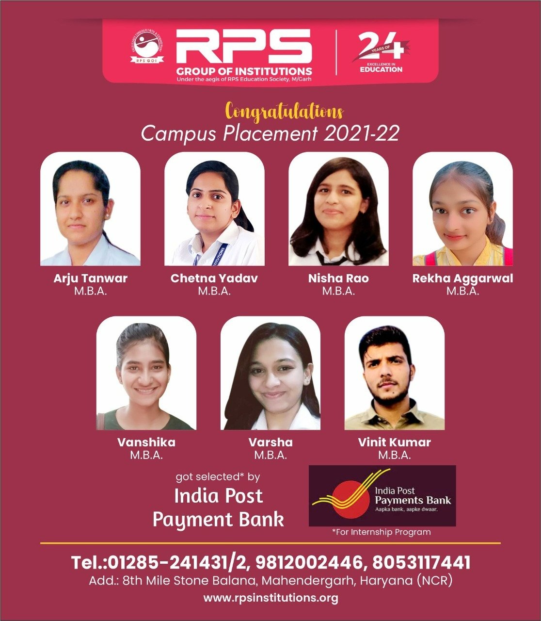 🌻🌺 Congratulations to All,🌸🌻... - RPS Group of Institutions | Facebook