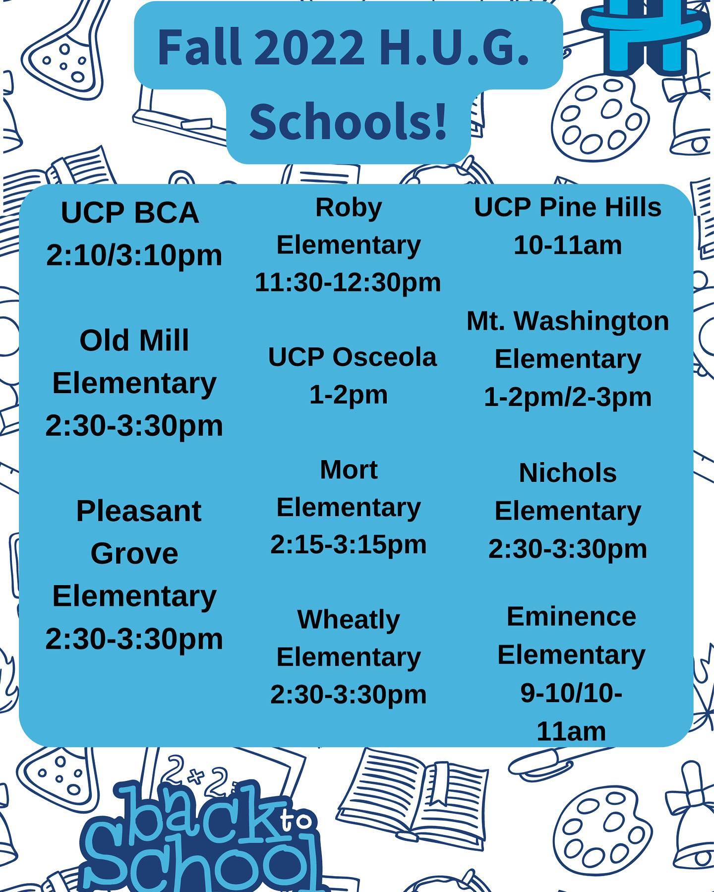 Here are our fall 2022 H.U.G.... - HUG Reading Program