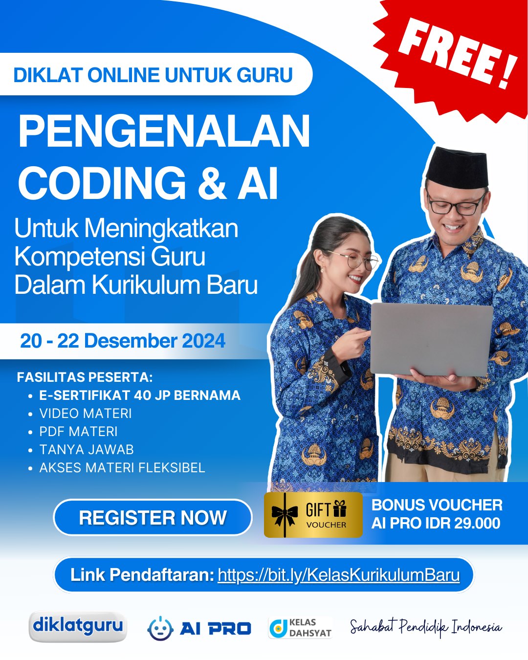 Kelas - INFO KELAS AKHIR TAHUN 2024 (E-SERTIFIKAT 40 JP) Kelas Online ...
