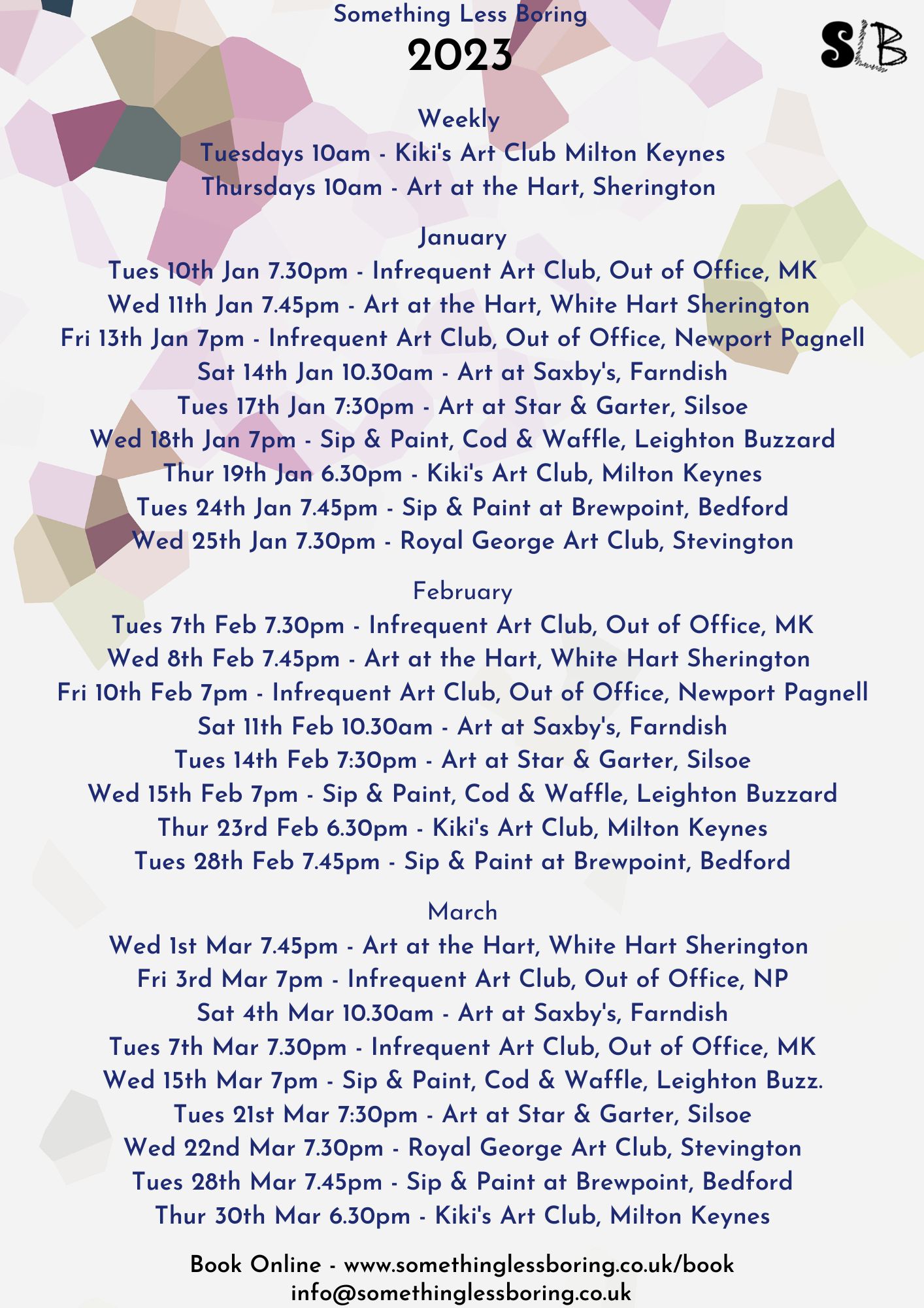 Wow! This is how our schedule... - Something Less Boring