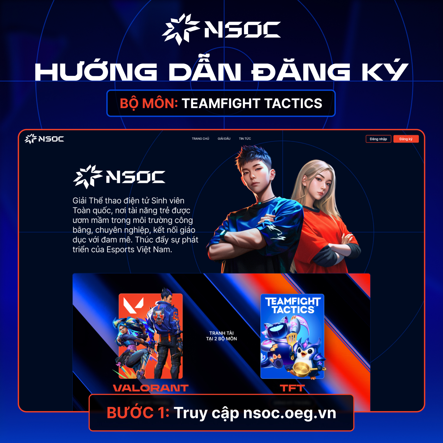 NSOC... - NSOC - Giải đấu Thể thao điện tử Sinh viên Toàn Quốc