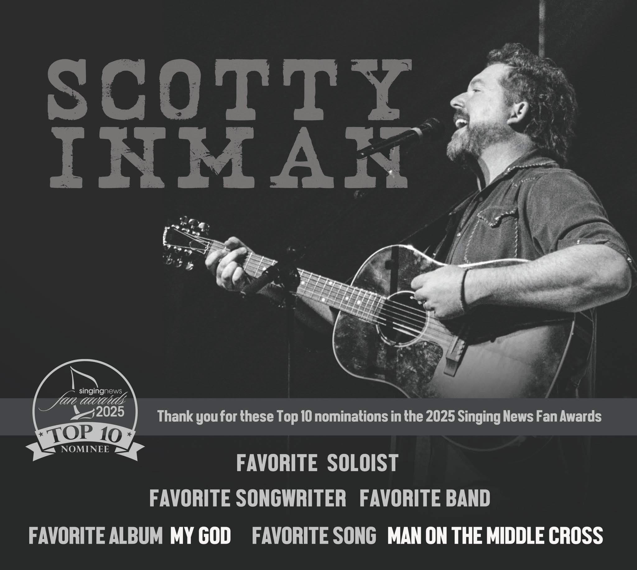 Scotty - Thank You! for FIVE “Top 10” nominations in the 2025 Singing ...