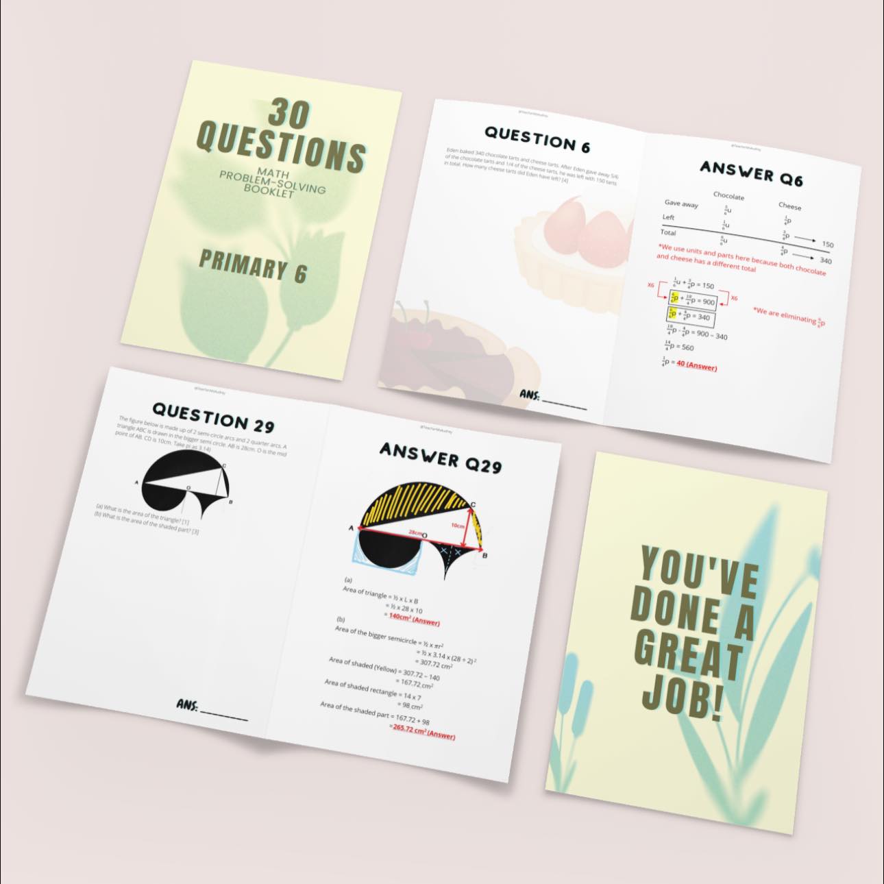 Math Problem-Solving Booklet