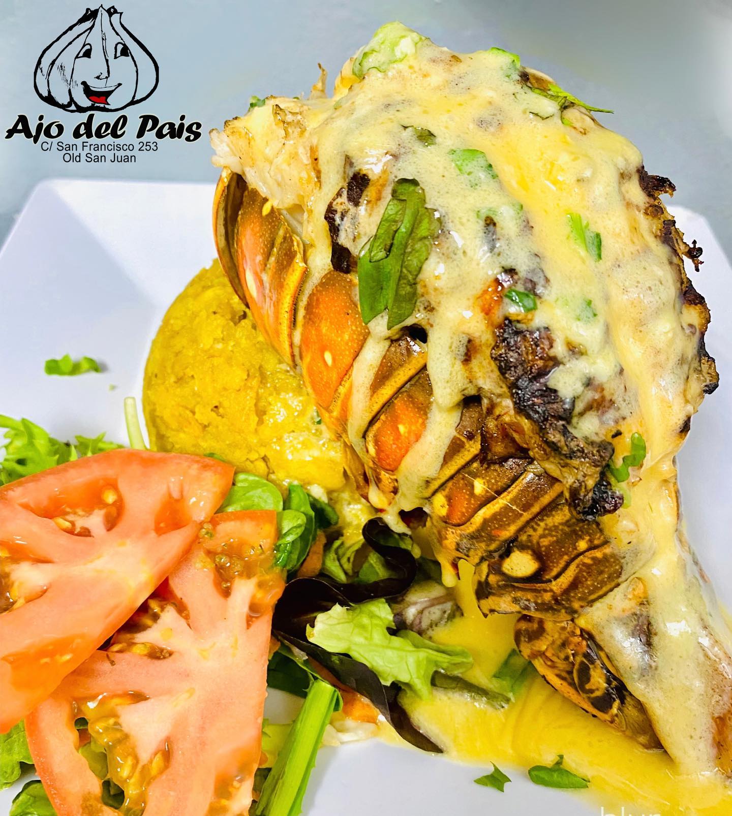 Ajo del País - Rico y jugoso Rabo de Langosta a la parrilla en la Crema ...