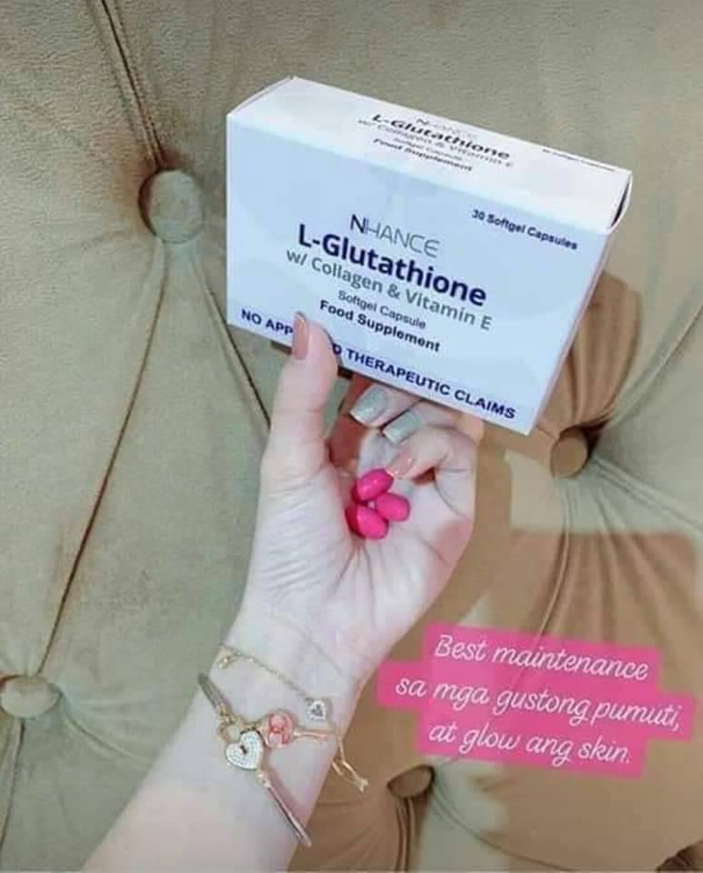 nhance glutathione with collagen and vitamin e L-GLUTATHIONE CAPSULE Gluta na, Collagen pa➕Vitamin E pa ❗❗❗ Overall BENEFITS of taking glutathione: ✓Improves your over-all health beyond skin whitening ✓Glutathione is naturally produced by Select Your Option:1 month supply Glass Glow Set with NOW FOODS - GLUTATHIONE غسول للبشرة الحساسة