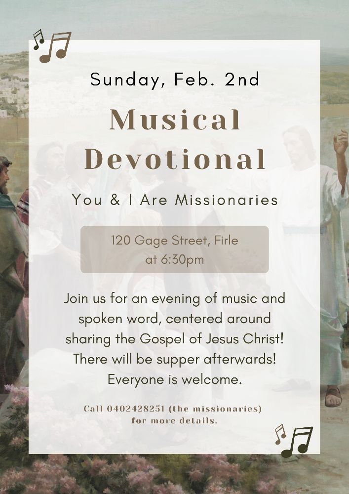 Music Devotional: You & I Are Missionaries