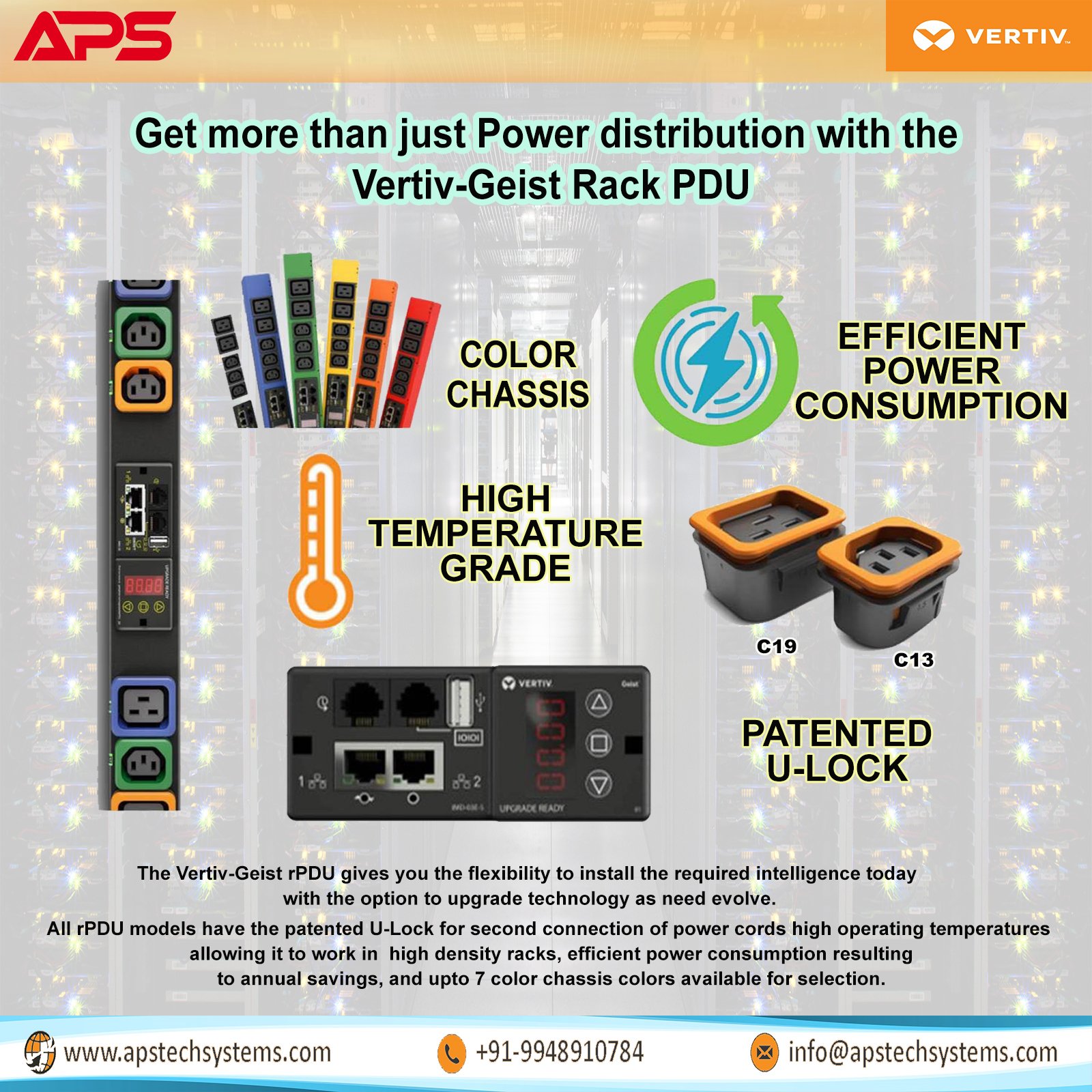 The Vertiv Geist Rack PDU empowers your... - APS Tech Systems