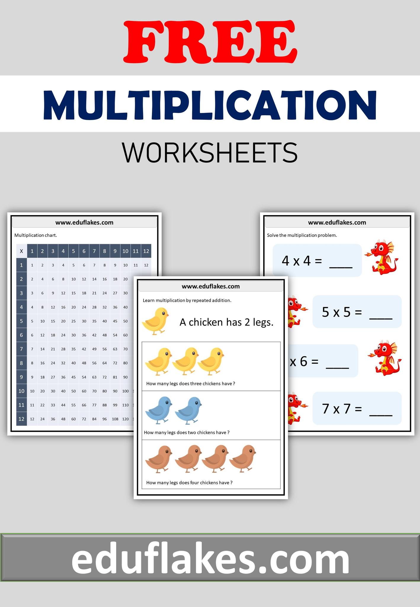 K5 Learning Multiplication Worksheets