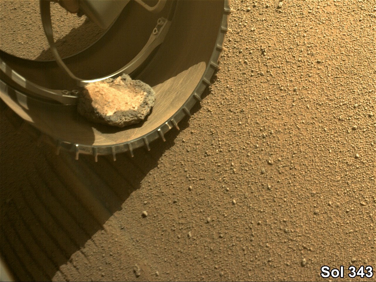 Mars Rovers: Mosaics, Panoramas & Updates - 1 of 3: (HazCam Sol 343 ...
