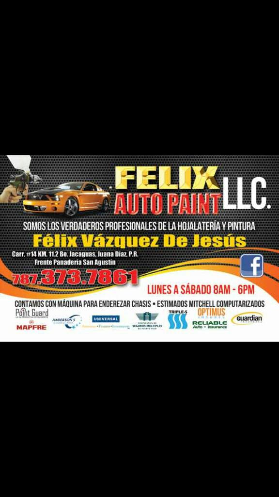 Felix Auto Paint LLC | Juana Diaz