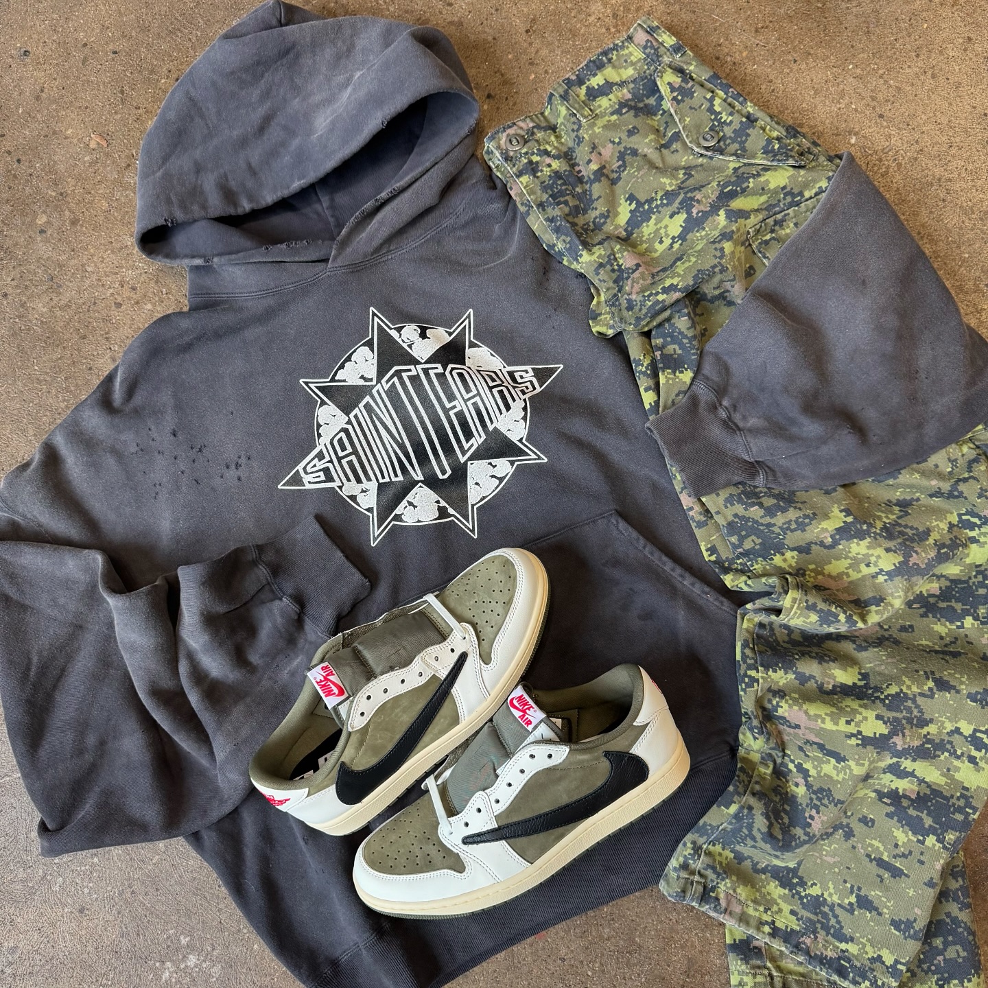 Brand New Saint Michael Denim Tears Hoodie. Size XL. $600. Vintage 
